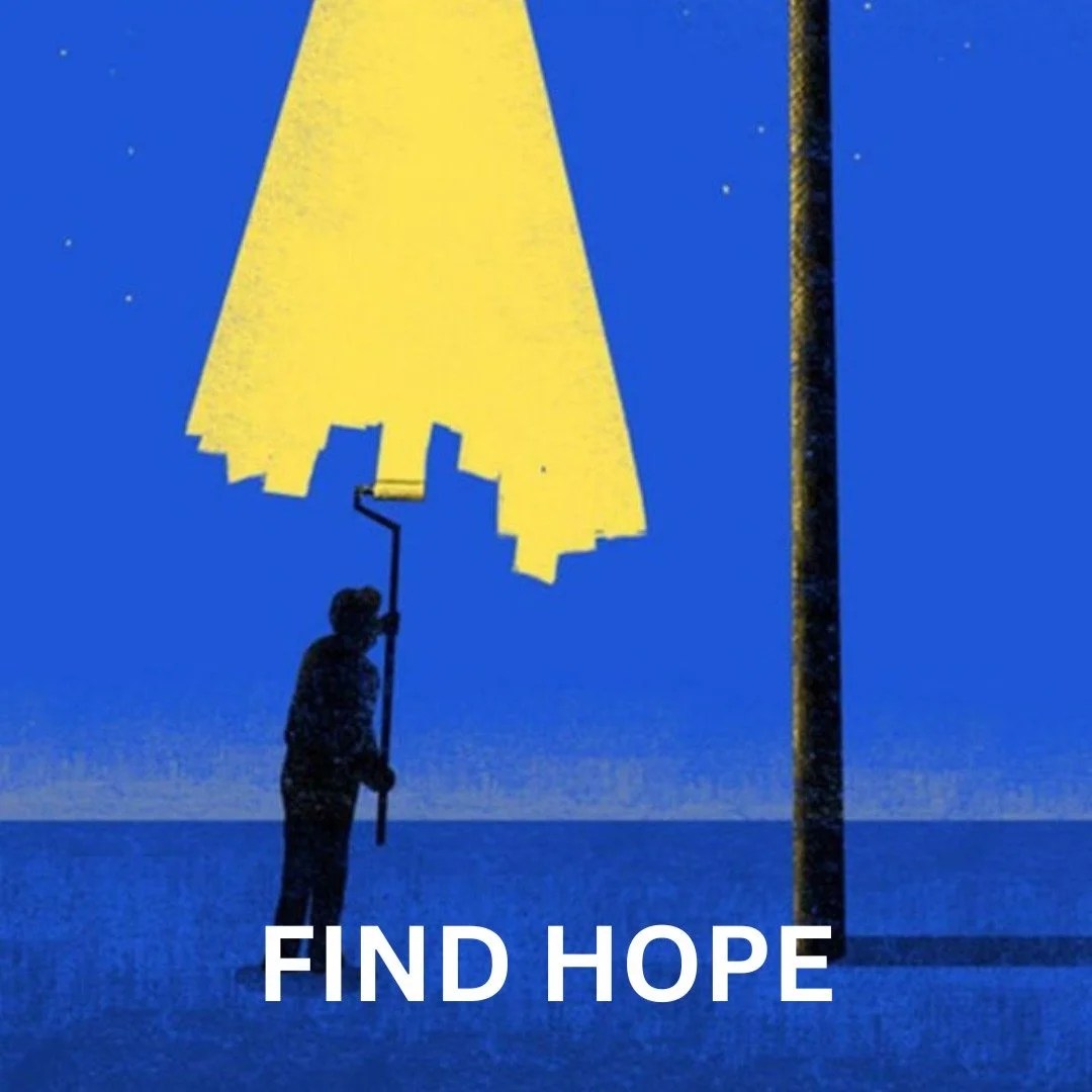 Even when the world feels grey. find colour.