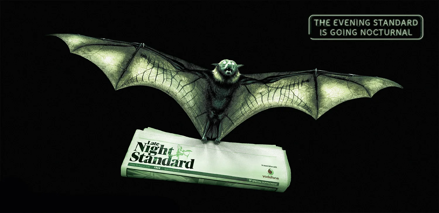  The Evening Standard were doing a late night edition and ran a competition to do the ads. We entered these and won.  