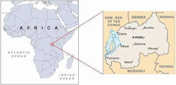 Rwanda on the map of Africa. Retrieved from: http://bartosandrini.com/rwanda-africa-map.asp#