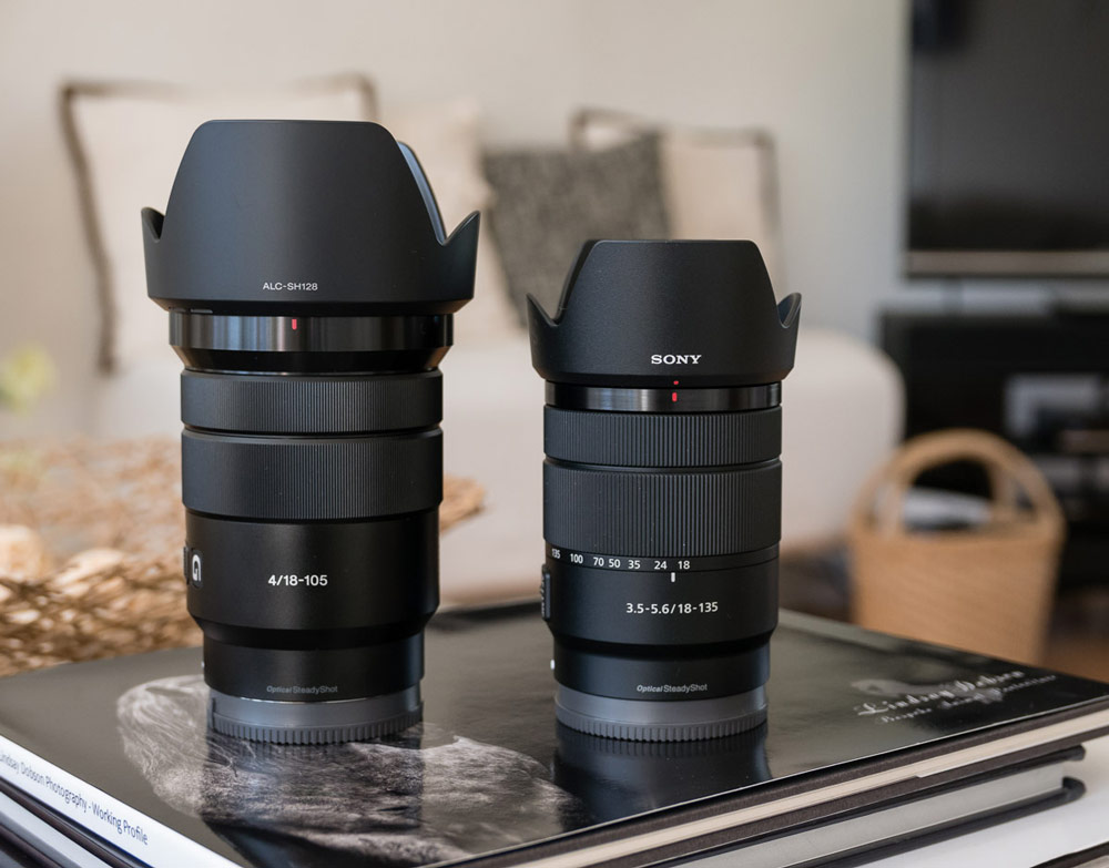 Sony 18-135 f3.5-f5.6 OSS E Mount Lens Review vs Sony 18-105 f4 G
