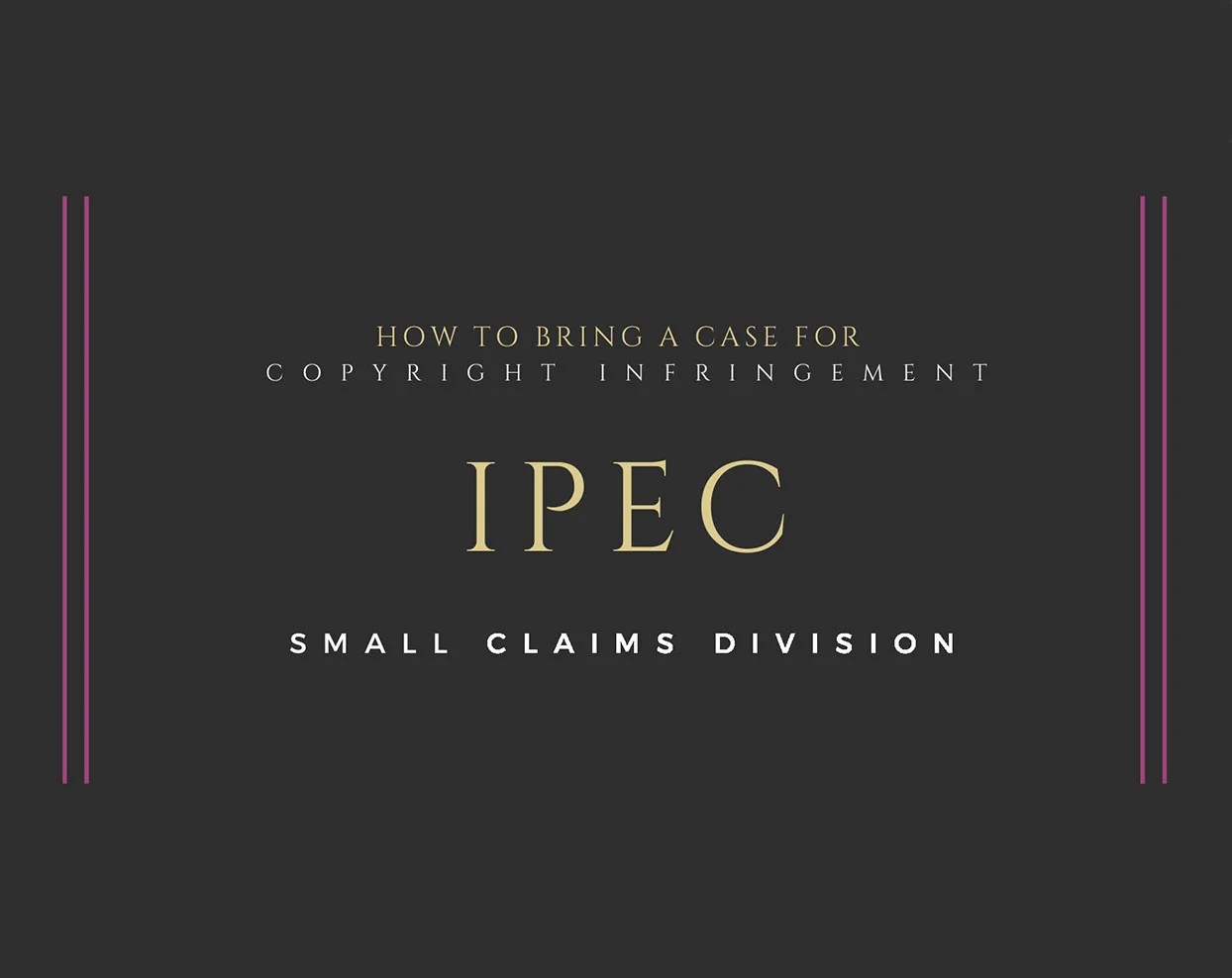 How to Deal with Photography Copyright Infringement via the IPEC Small Claims Track