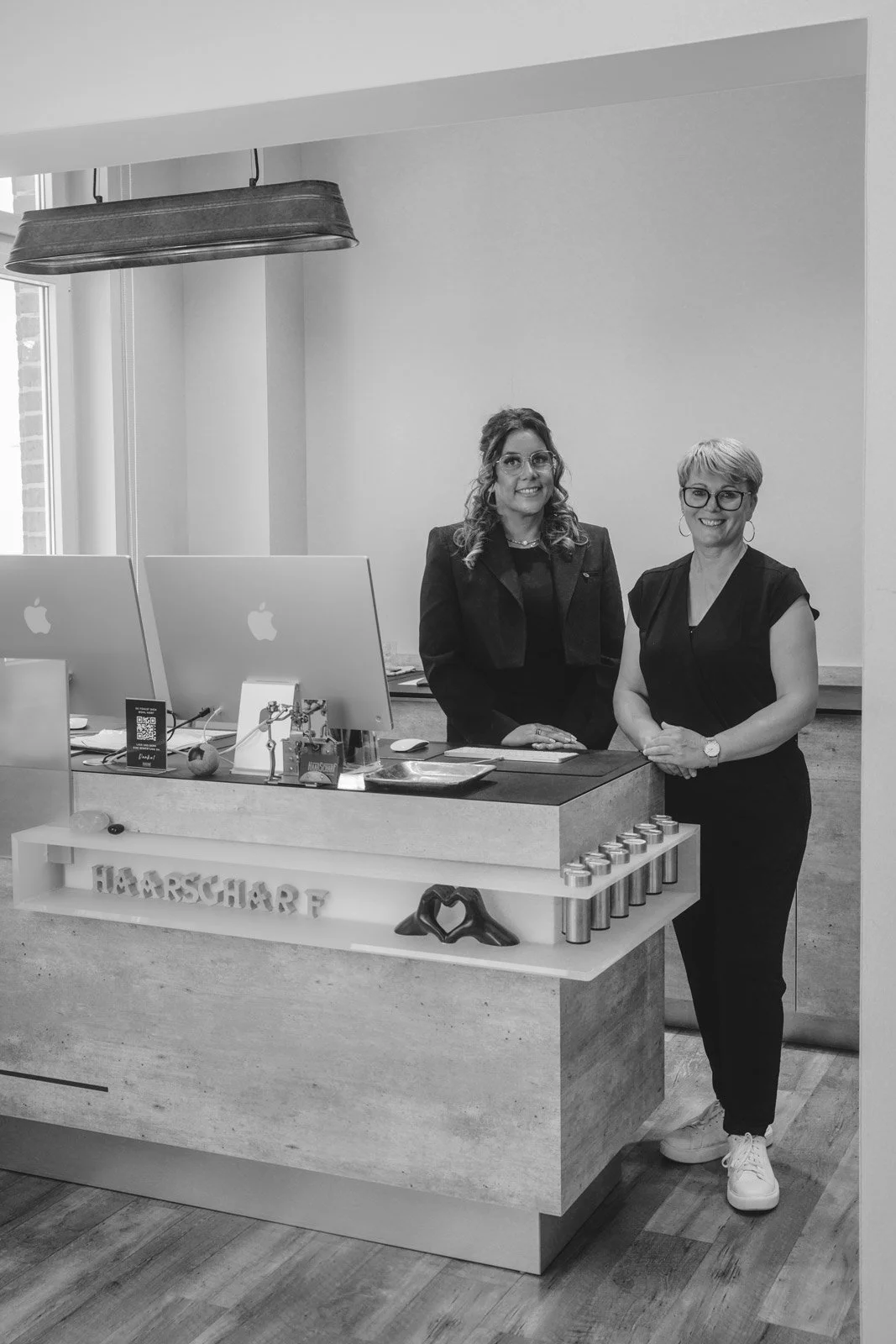 Empfang Friseursalon Haarscharf in Burg auf Fehmarn.