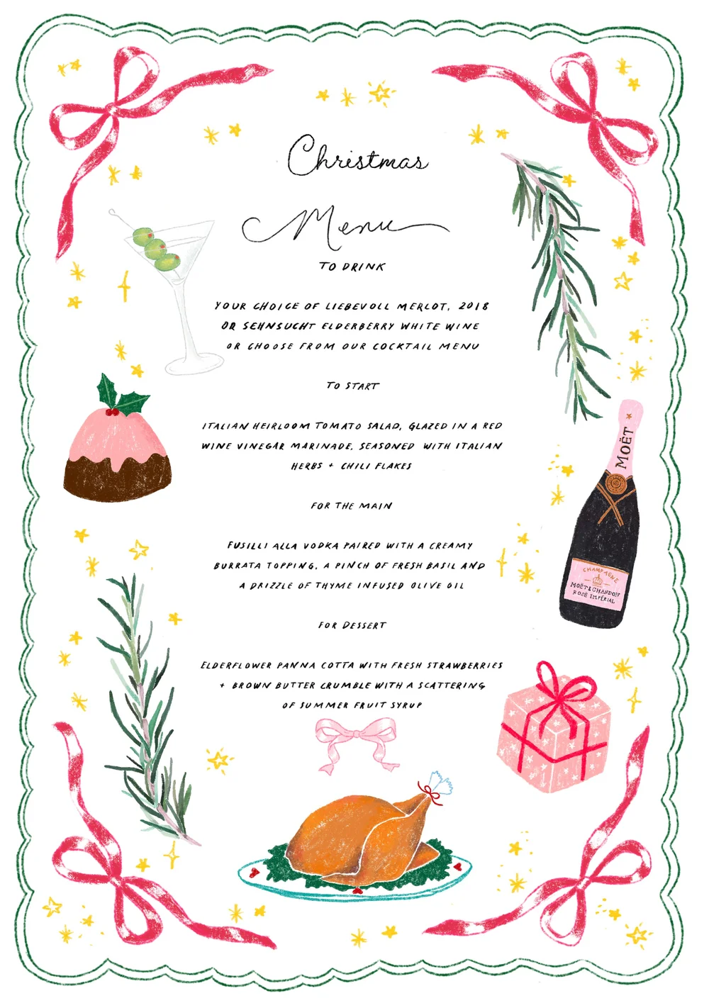 christmas-menu-template-dinner-with-friends for Free Printable Christmas Menu Templates Christmas Menu Template — Dinner With Friends for Free Printable Christmas Menu Templates