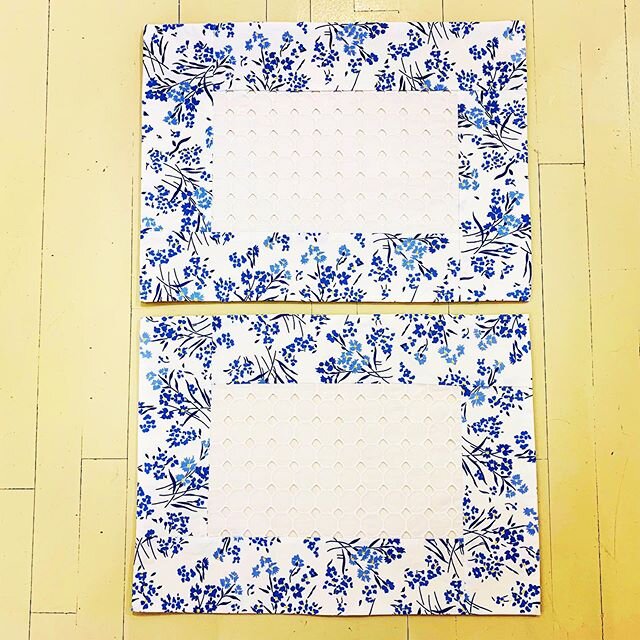 Gail Monaghan placemats available on my website. #placemats #napkin #babyquilt #giftideas #porthault fabric #vintage fabric #recycle #reuse #eyelet #tabledecor #homedecor #handmade #madeinusa #summer