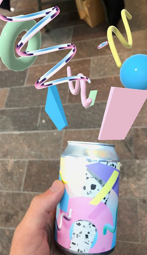 Olly Fathers and James Rogers, A Boom Downloaded From The Clouds , 2019 - artist limited edition beer cans
