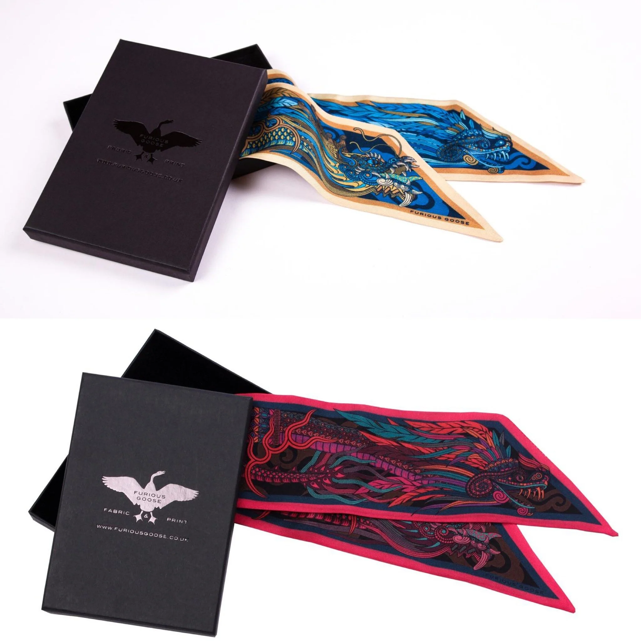 The Dragon Collections ties as worn by Patrick above…