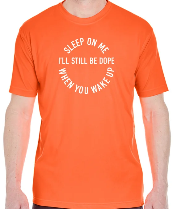Bright Orange: White Print