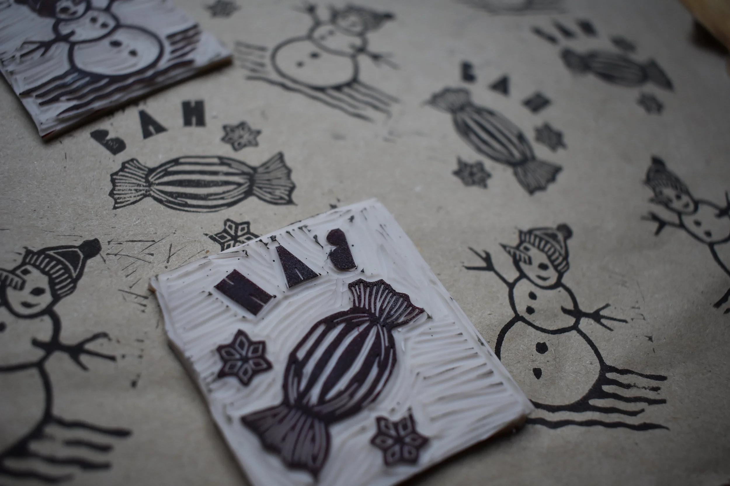 Hand-Printed Wrapping Paper Workshop