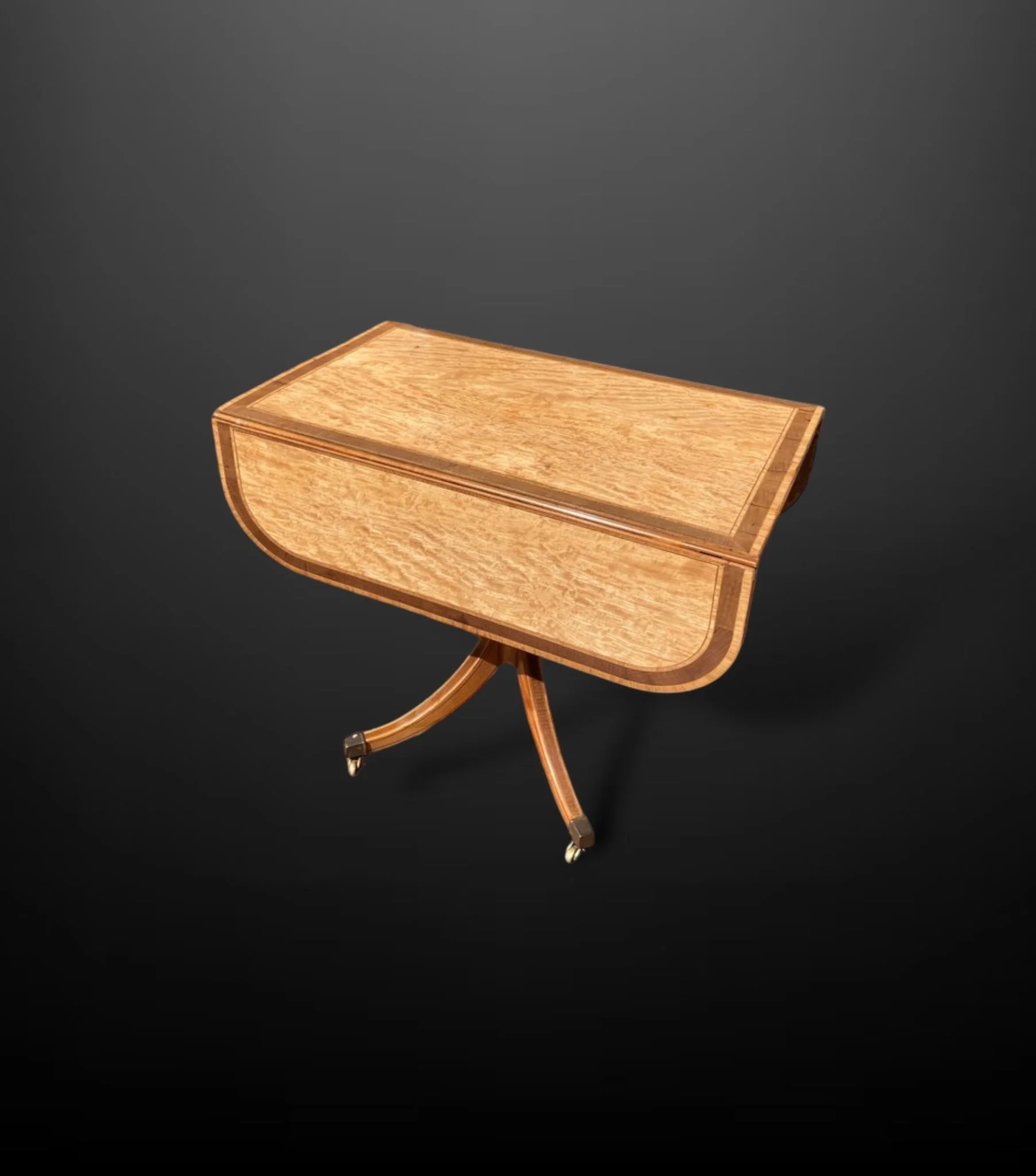 A Sheraton Pembroke Satinwood Table.JPG