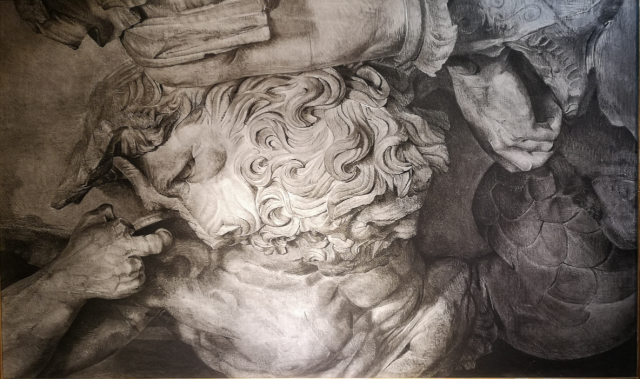 reepham_antiques_c20th_charcoal_on_board_samson and_the _lion (5).jpg