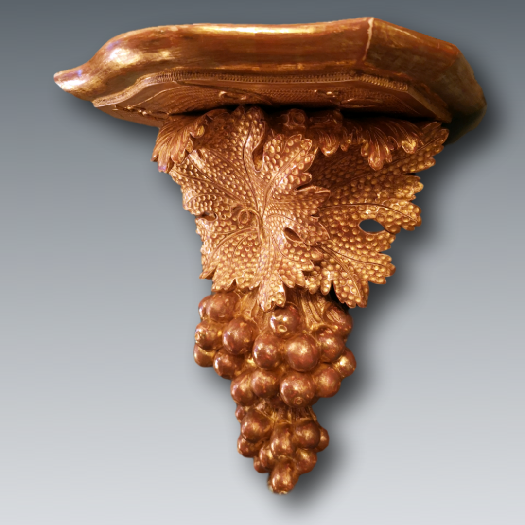 An Irish giltwood wall bracket in the manner of John Booker of Dublin SOLD
