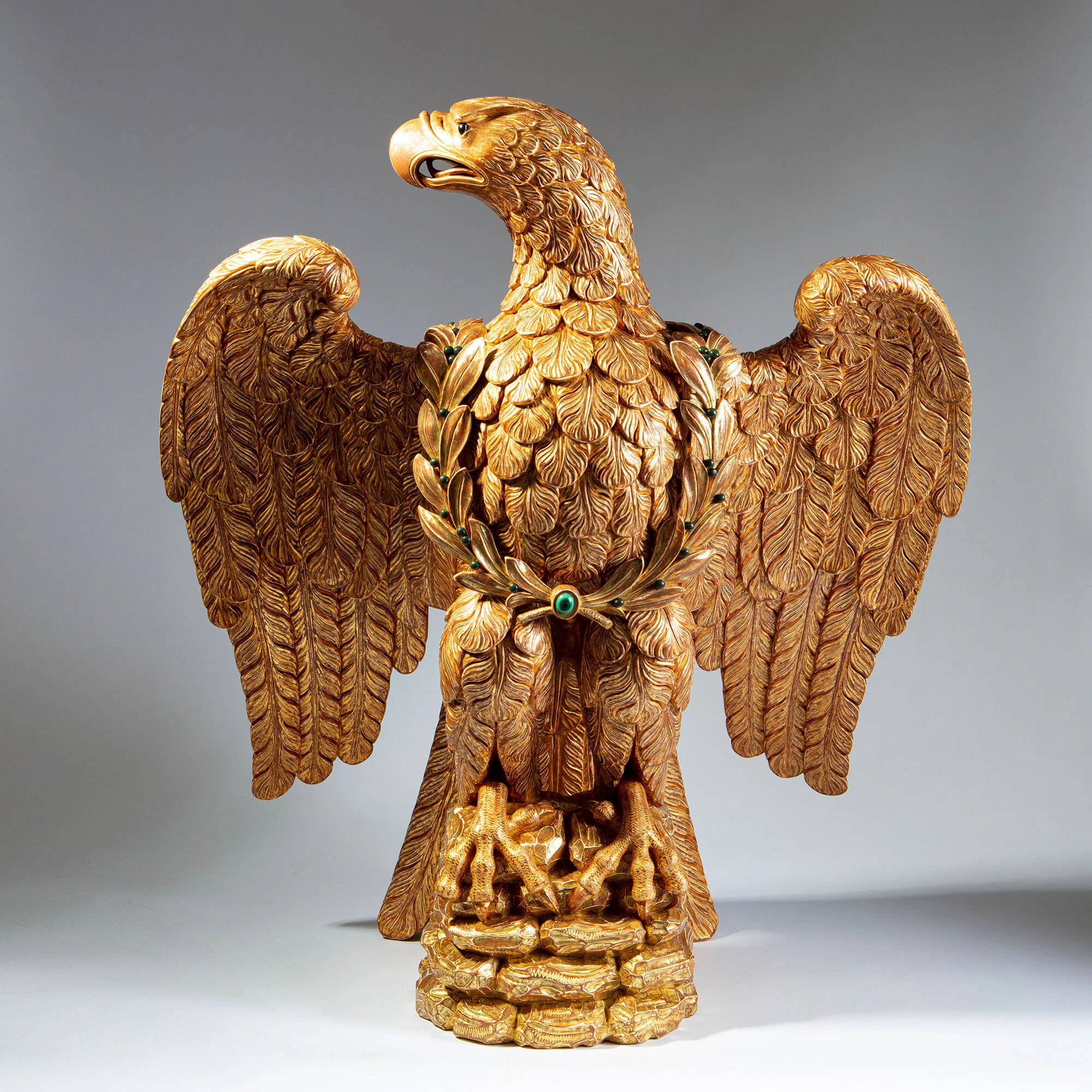 THE CARVED GILTWOOD EAGLE