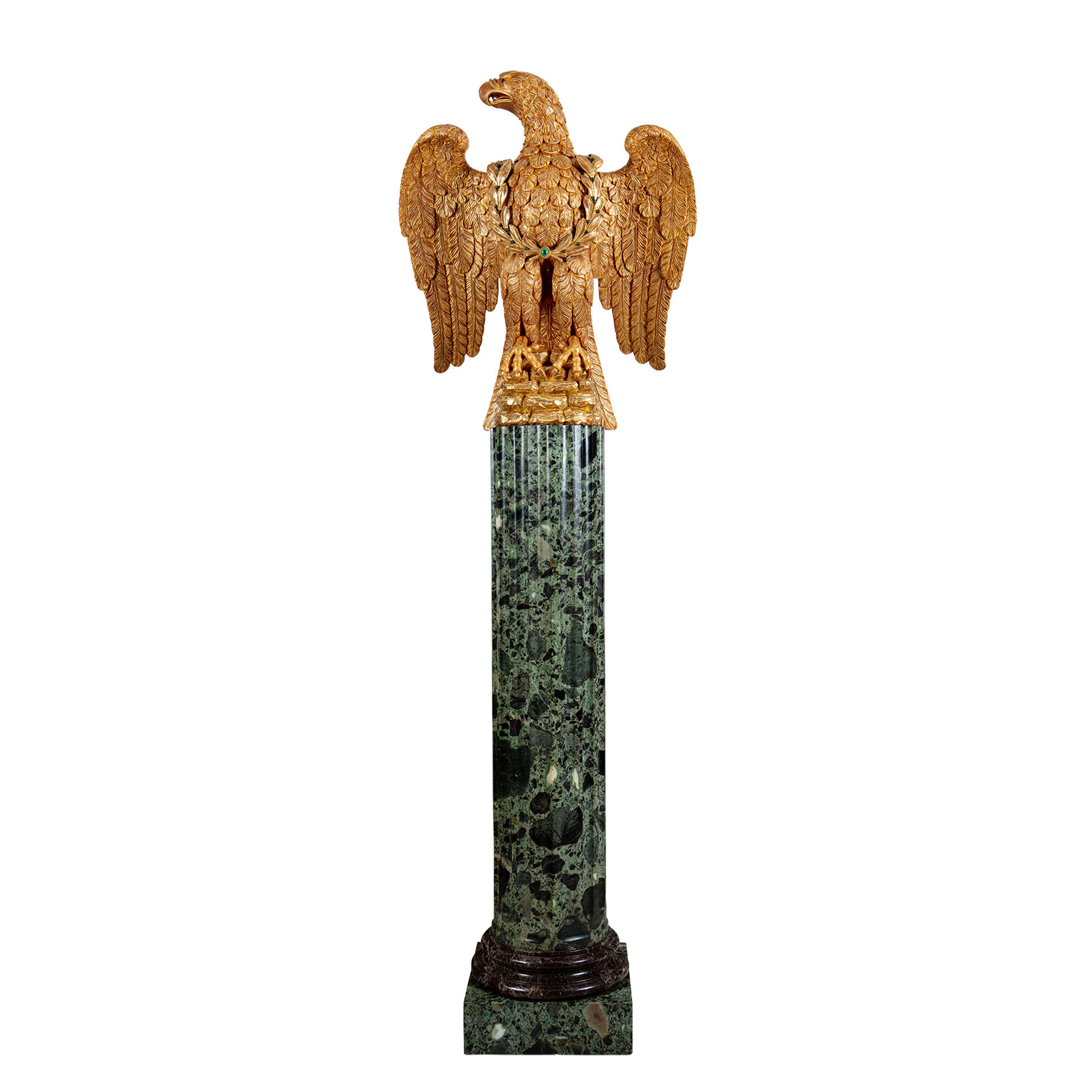 Gilt Gesso Eagle and Verde Antico Column_13.jpg