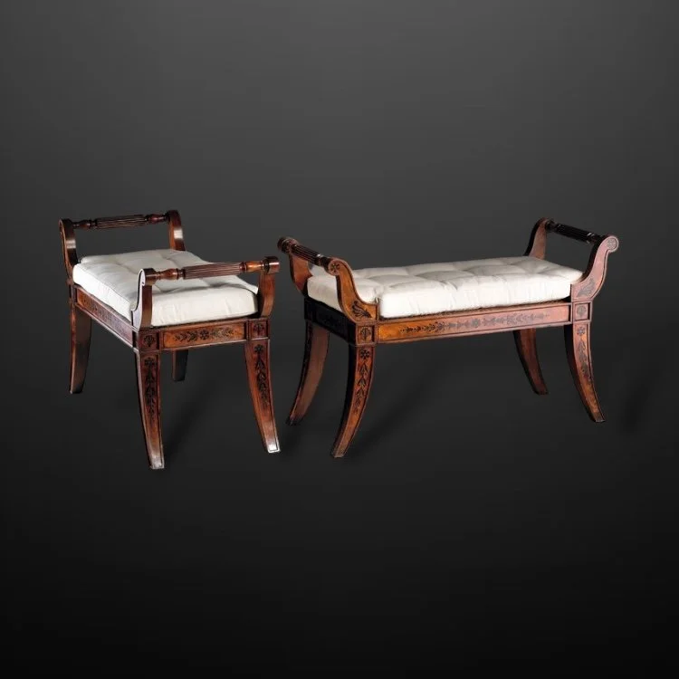 Pair of Window Seats Attributed to George Bullock