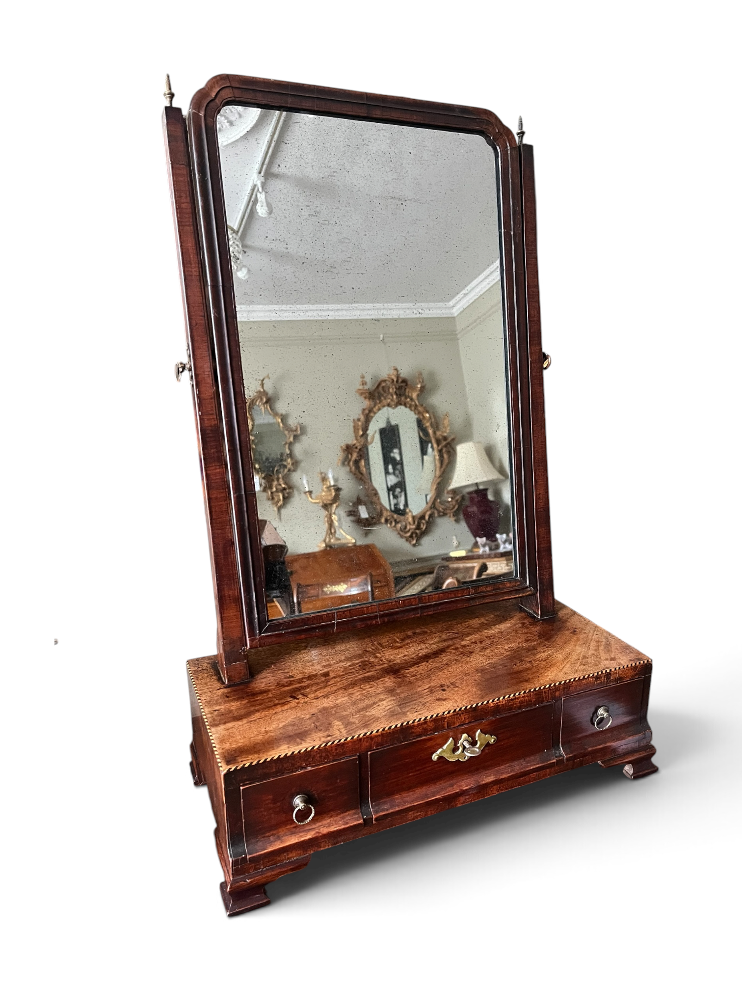 Georgian mahogany dressing table mirror.PNG