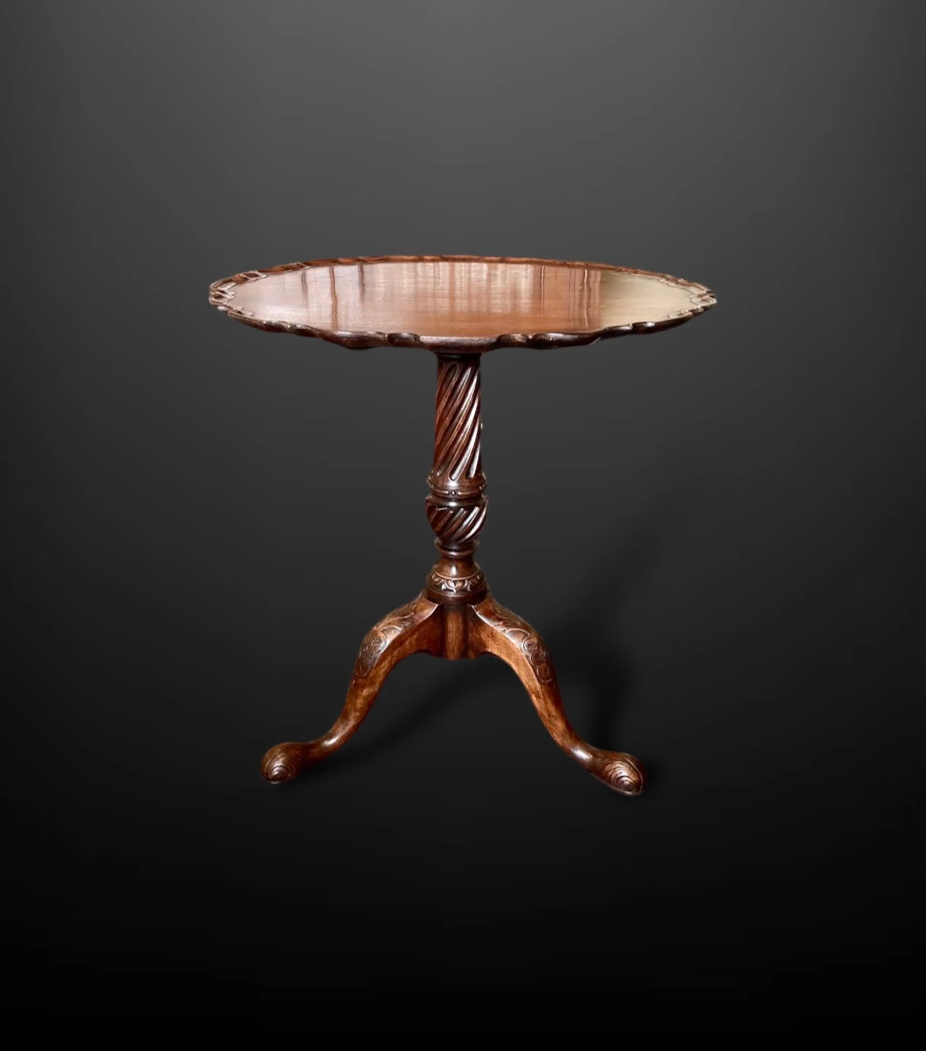Late 19th Century Pie Crust  Occasional Table.JPG