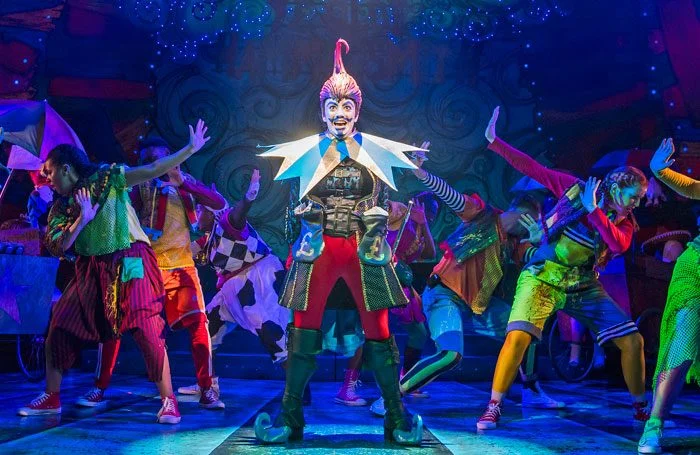 Jack and the Beanstalk by Joel Horwood For: Lyric Hammersmith Director: Sean Holmes and Jude Christian Designer: Jean Chan Lighting: Tim Deiling Composer: Corin Buckeridge Choreographer: Lainie Baird