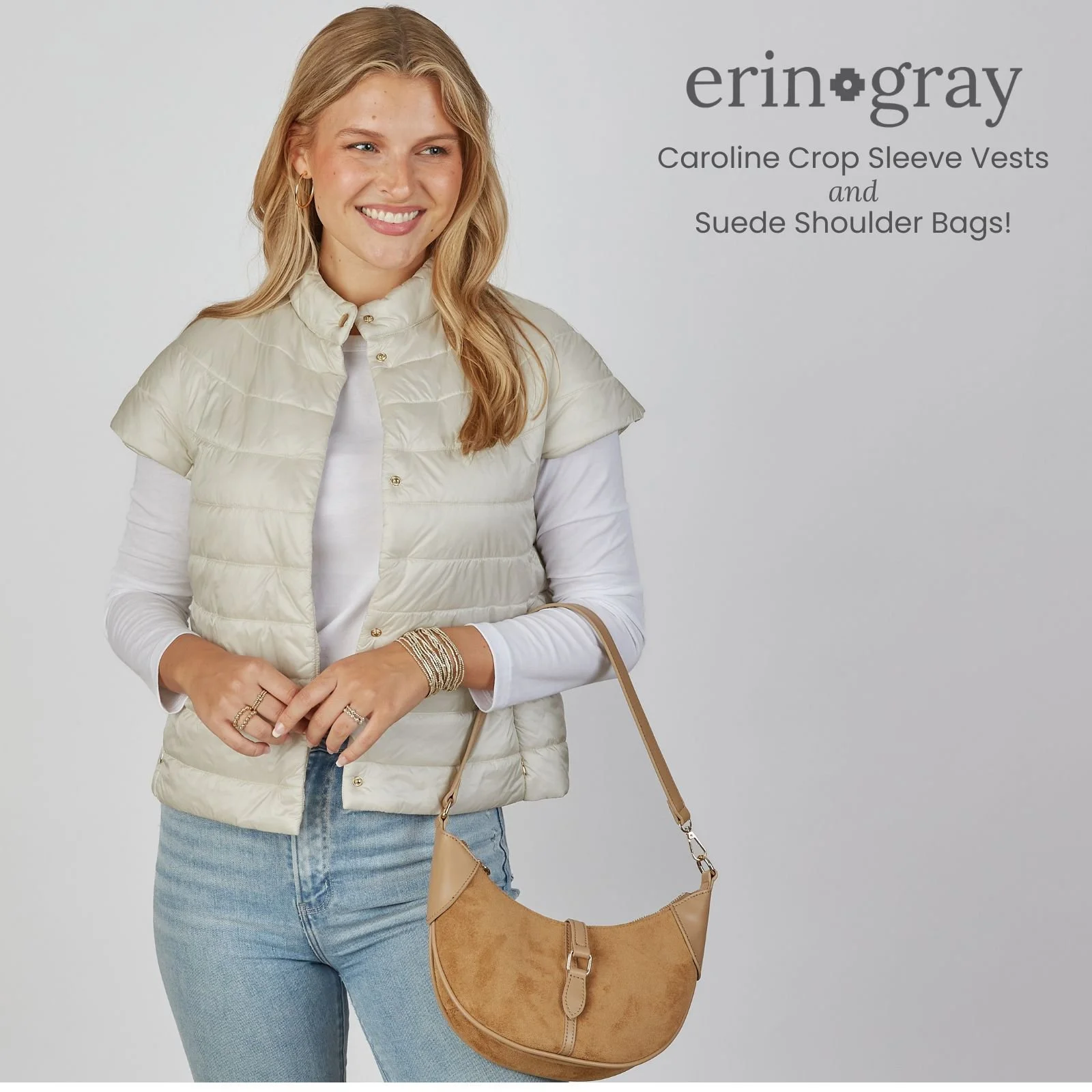 erin gray CAROLINE vest and suede shoulder bag.jpg