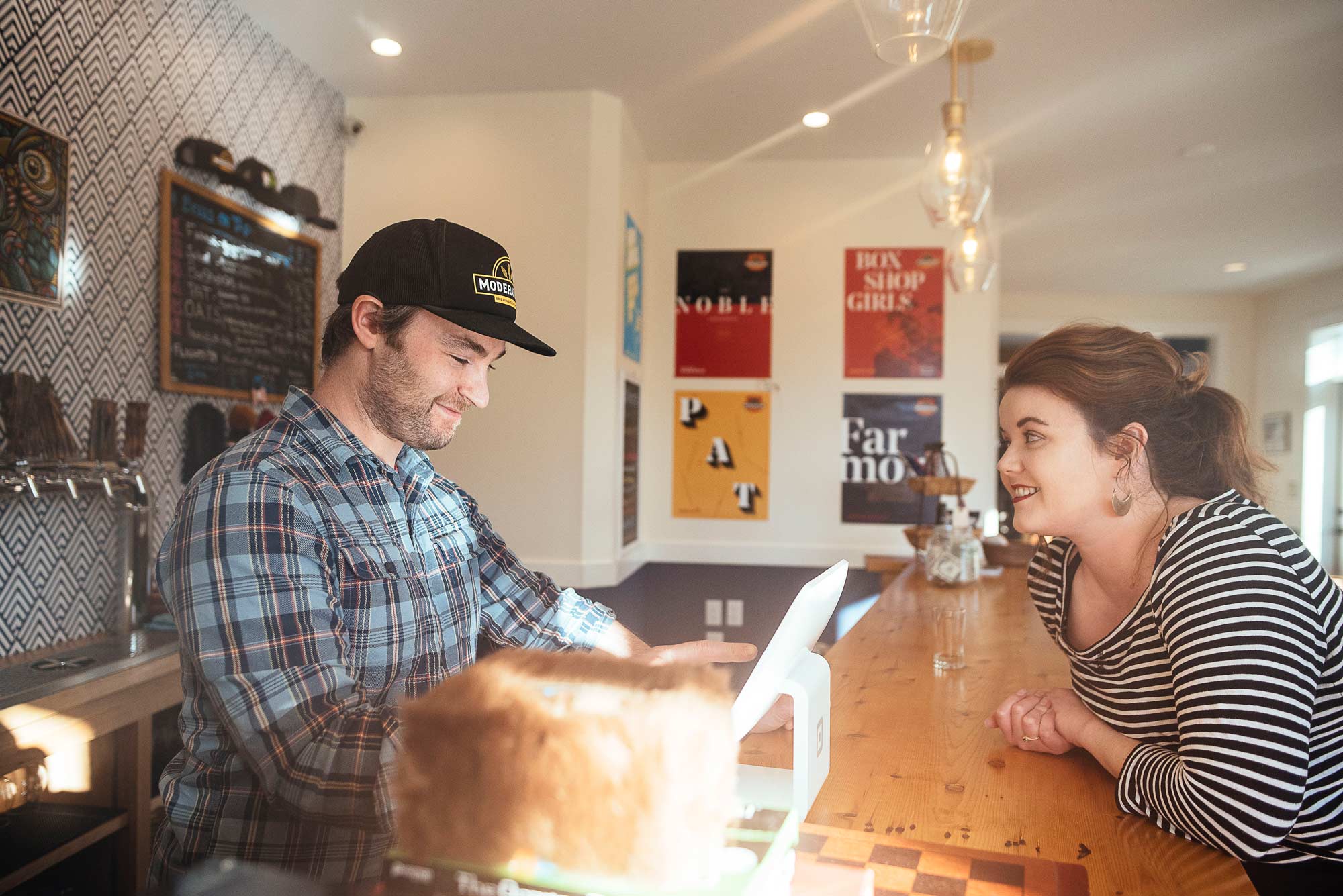 Mattie Daughtry and Philip Welsh of Moderation Brewing.
