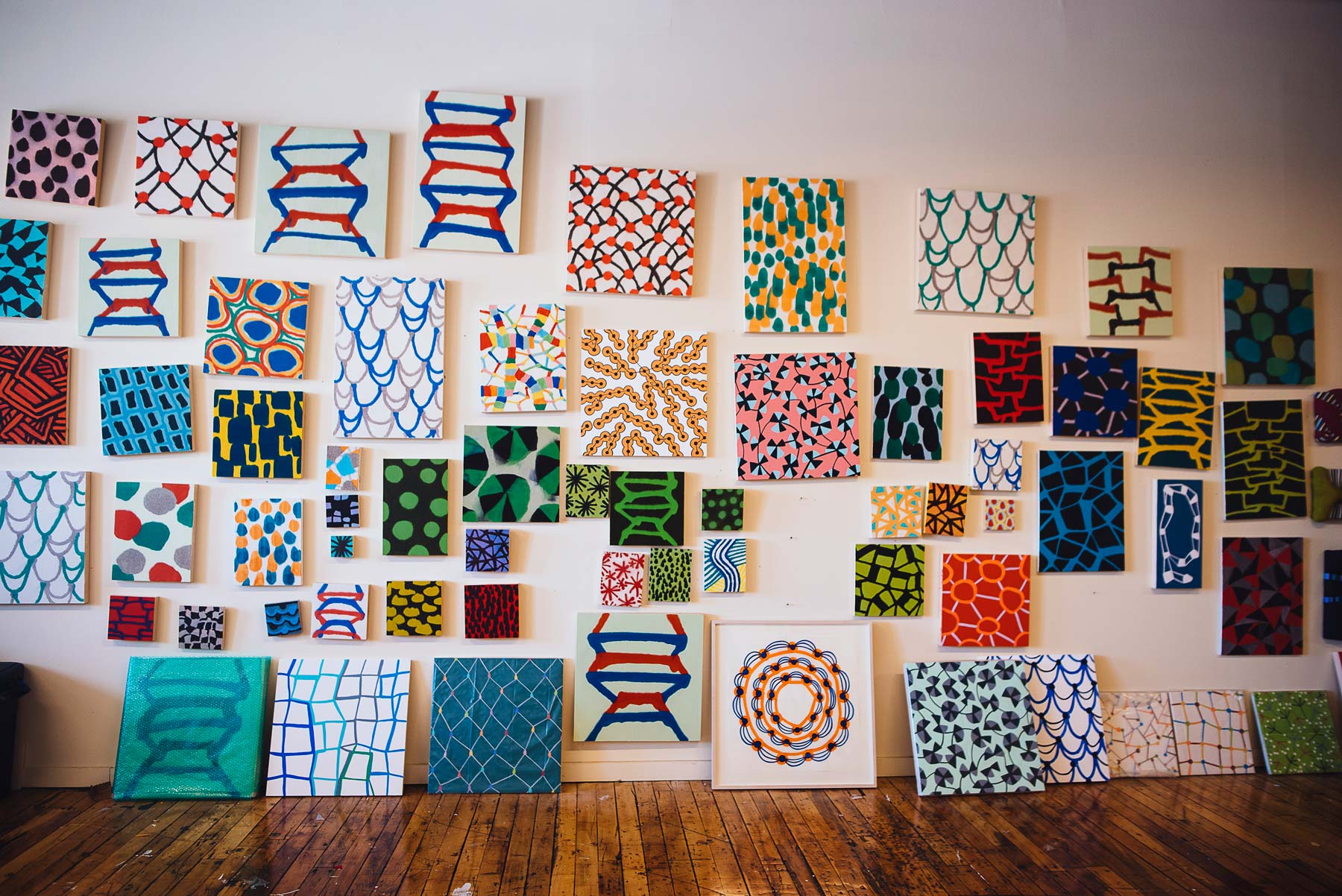 The colorful works of Cassie Jones (represented by ICON).