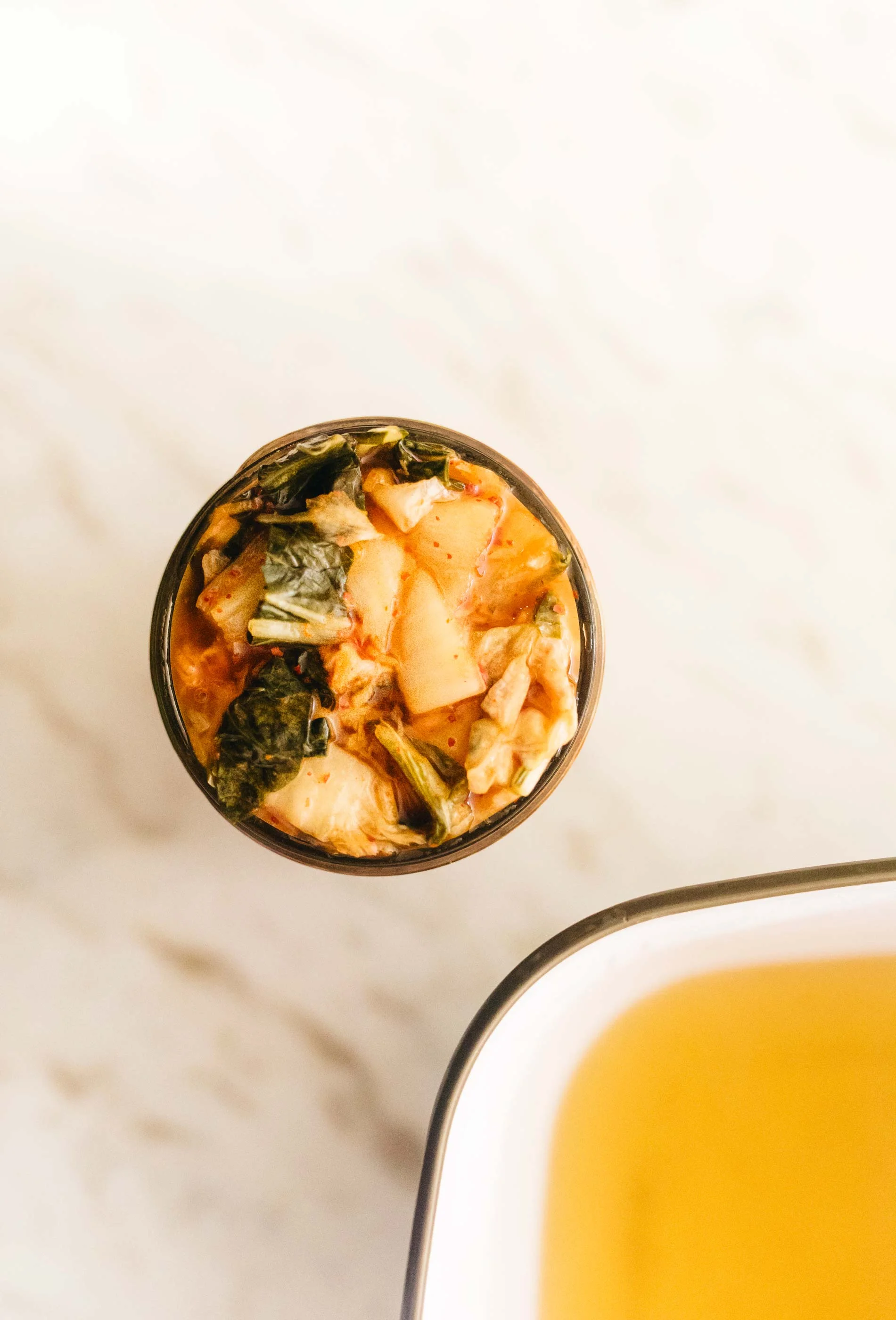 Kimchi: pungent, spicy, salty, and crunchy. You can obviously choose to make your own, but I’m convinced others already have it dialed in perfectly, so I save myself the effort.