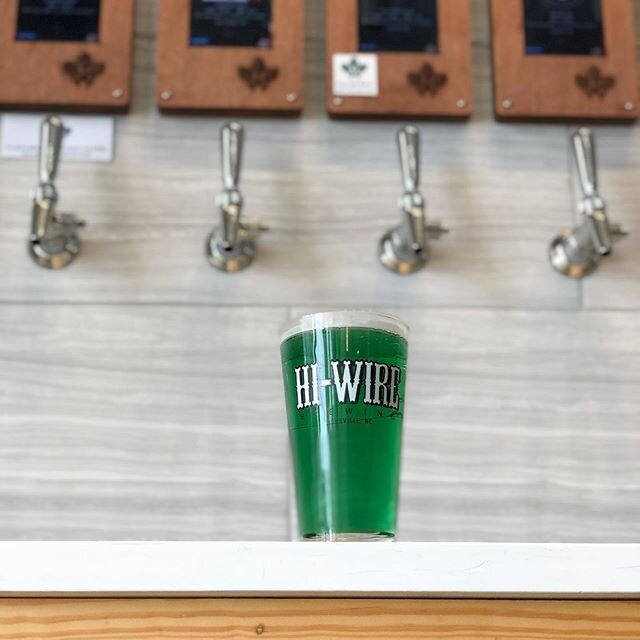Don&rsquo;t be green with envy 💚 .
.
On tap now: @hiwirebrewing Green Lager .
We&rsquo;ve got @hiwirebrewing Green lager, @theduckrabbitbrewery Savage Craic and @highlandbrewing Gaelic Ale just to name a few on deck☘️ .
.
We are working hard cleanin
