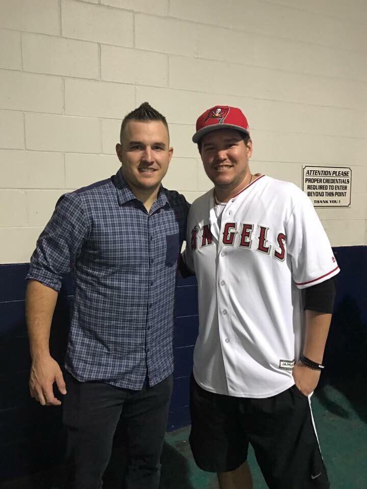 Mike Trout with Dave Lilya - Level Salon, Tampa