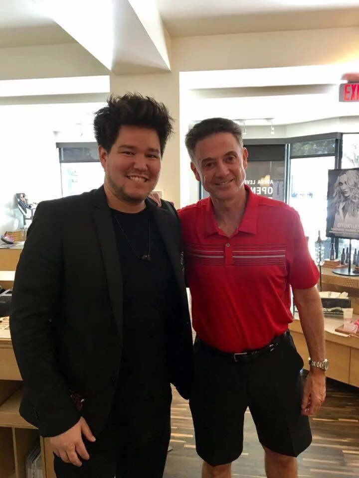 Rick Pitino with Dave Lilya - Level Salon, Tampa
