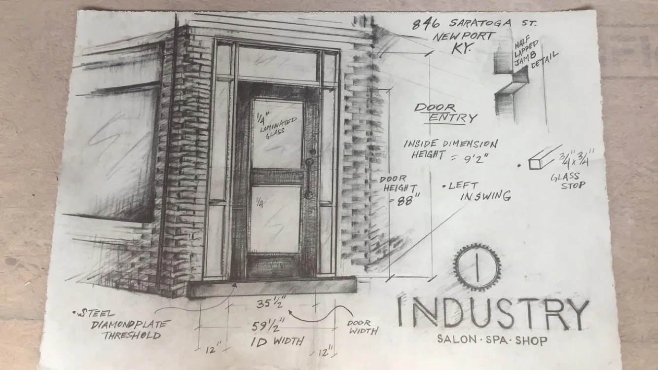 the door to Industry, 501 Salon & Spa's soon-to-be sister location