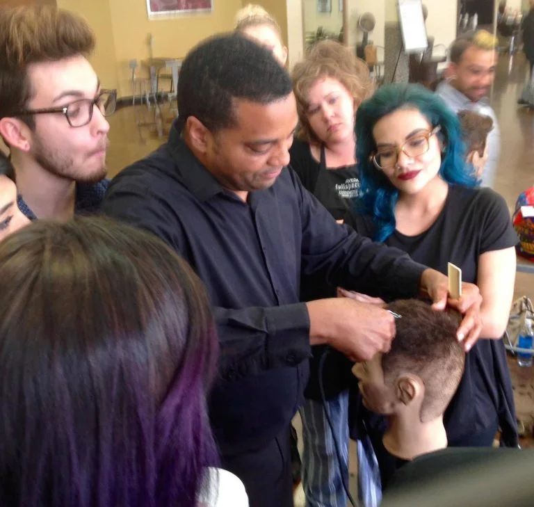 Steve Royster—Cutting, Scott J Master Stylist, Scott J. Salons in New York City Purefessional, cutting. Photo courtesy of Manesha Johnson