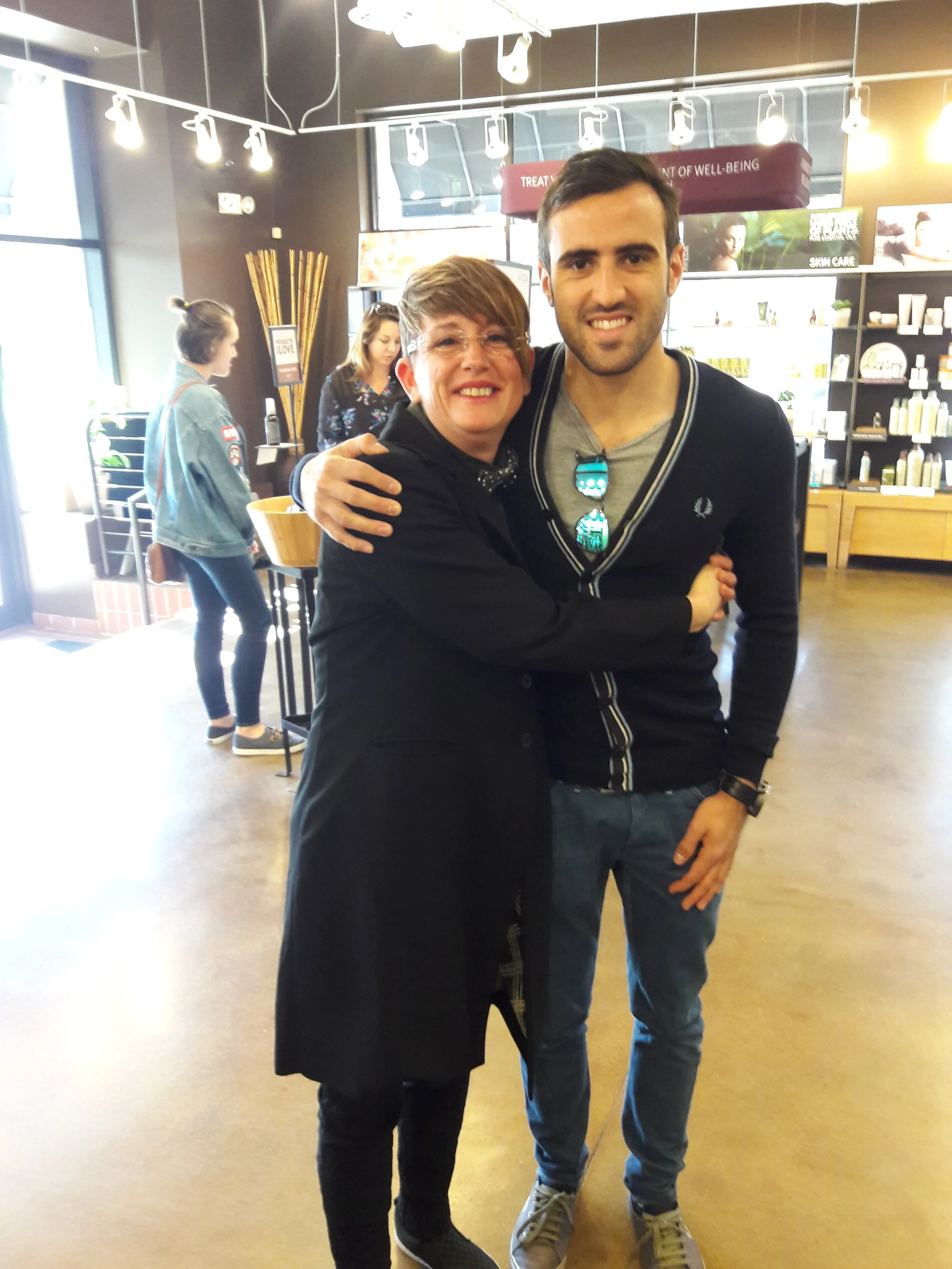 Tristen Vautier, French IndyCar Racer with Tonya Minton - Aveda on 3rd, St. Petersburg
