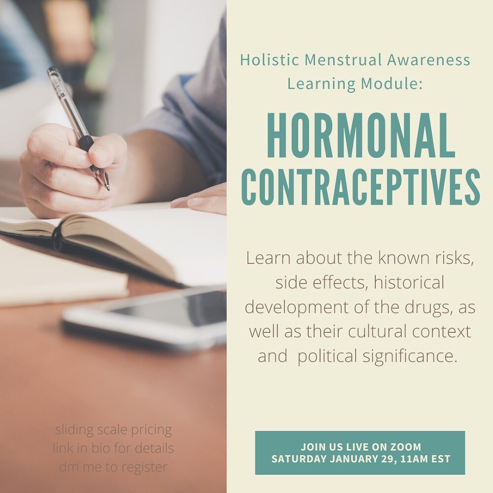 Alright everyone, this one&rsquo;s back by client demand. If you&rsquo;ve been waiting to join, now is the time! 

The Hormonal Contraceptives Module is scheduled for January 29, 11am est live on Zoom.

These learning modules are sliding scale pricin