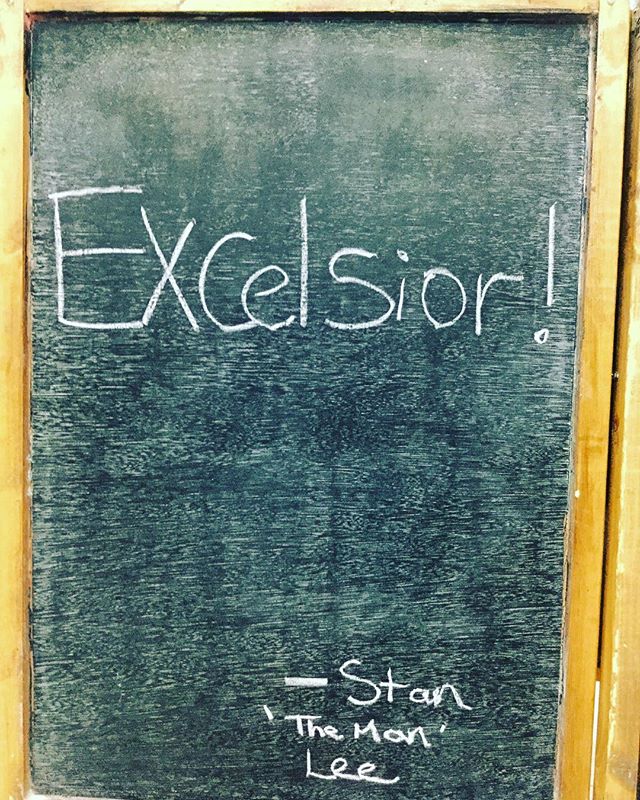 A dedication to a legend of the entertainment business! RIP Stan the man. #excelsior 
#portsmouth #southsea #socent #aboard #qotd #barista #baristas #baristalife #canvas #coffee #canvascoffee #specialitycoffee