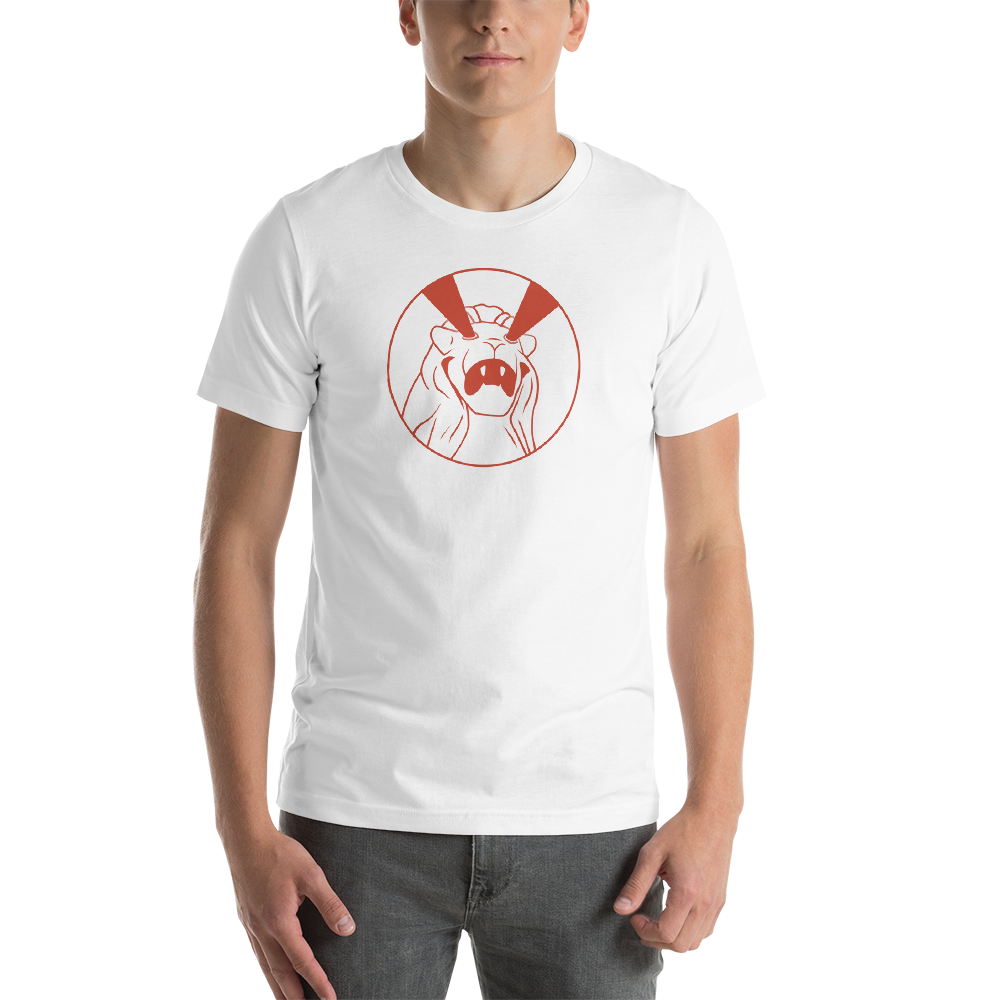 White Pew! Pew! Lion Head T-Shirt