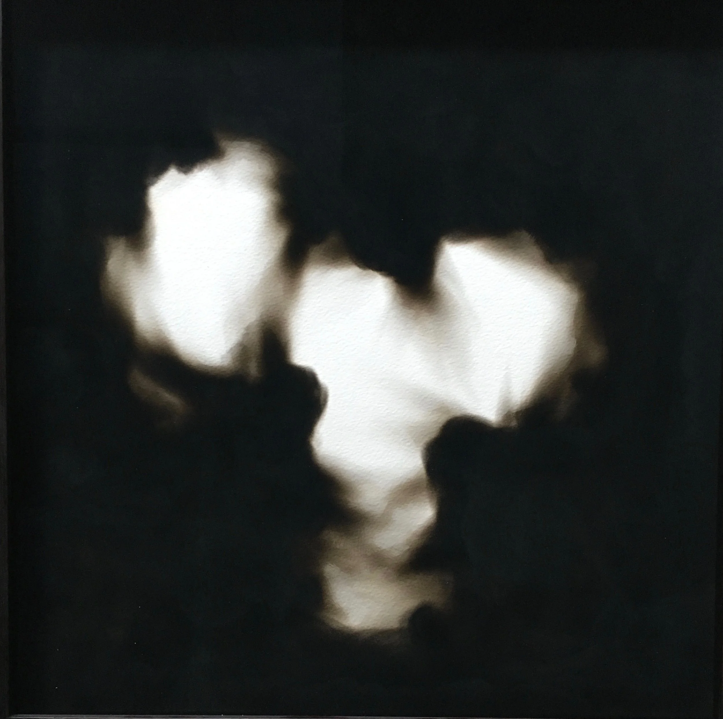   Equivalents , 2018  Candle soot on paper 40 x 40 cm 