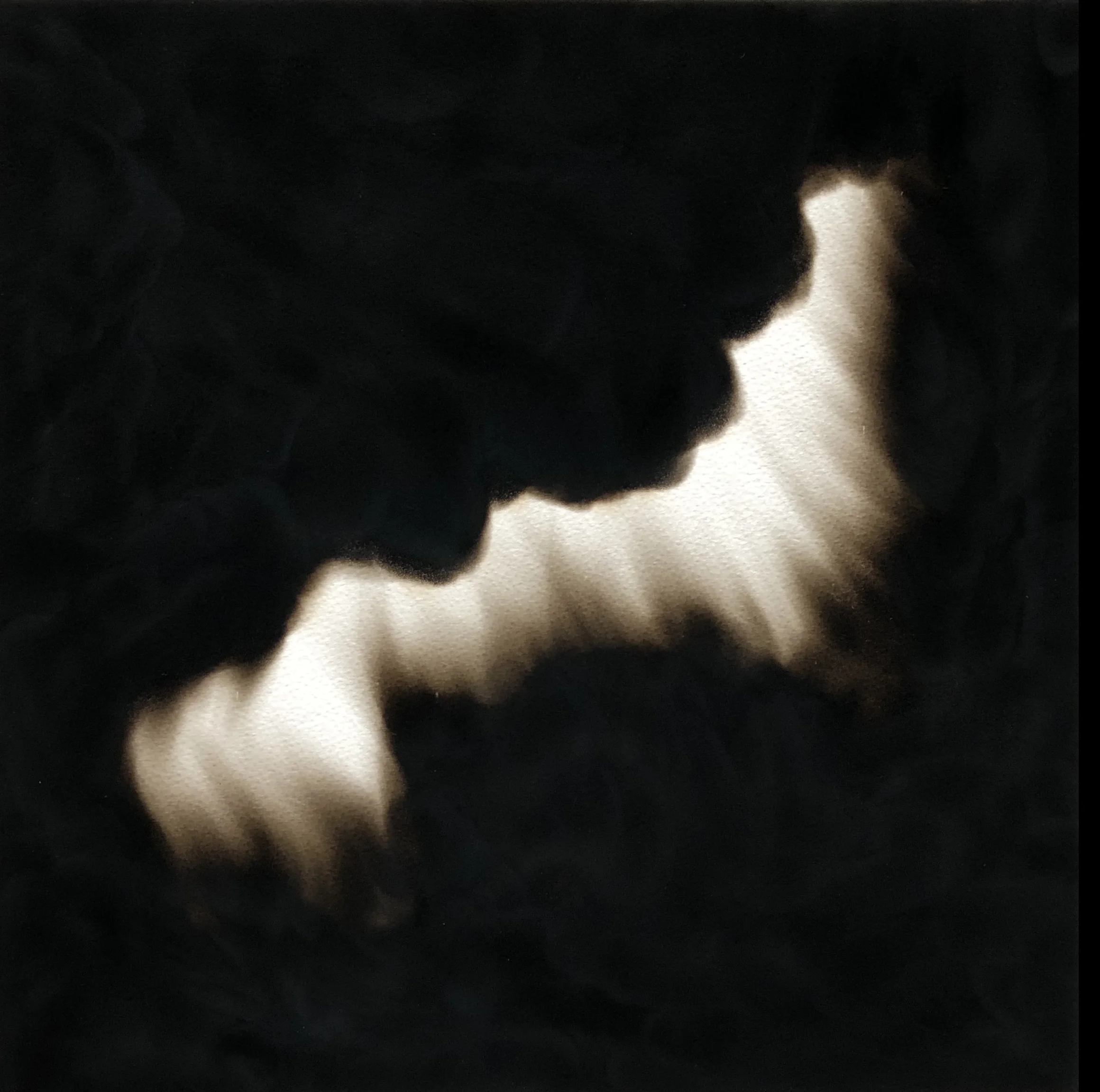   Equivalents No.13 , 2018  Candle soot on paper 40 x 40 cm 