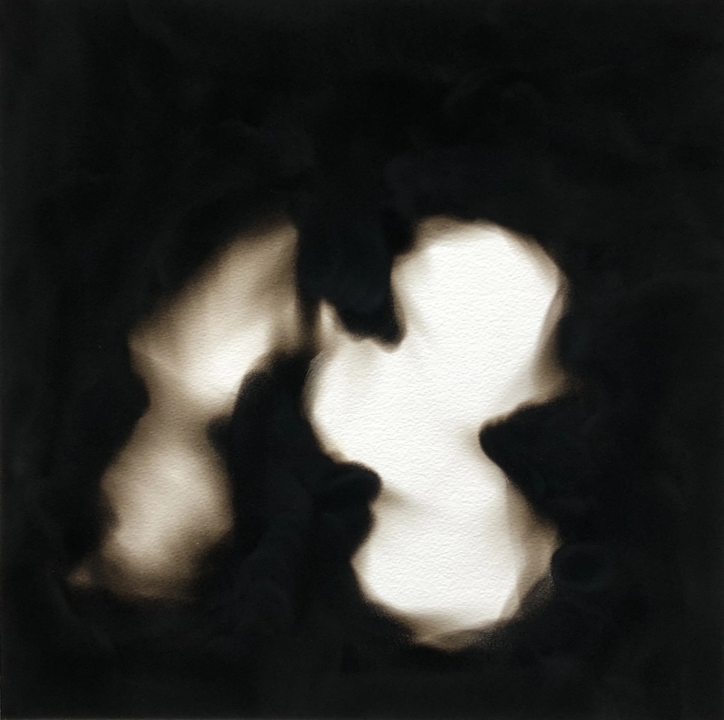 Equivalents , 2018 Candle soot on paper 40 x 40 cm
