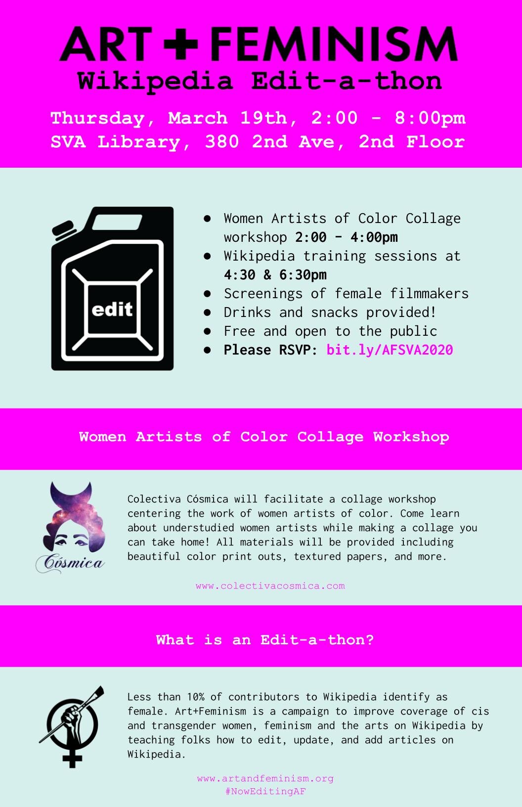 Women Artists of Color Collage Workshop at SVA 