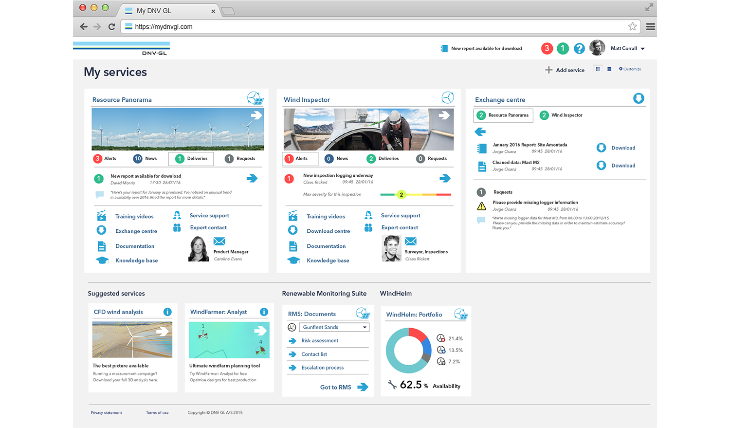 Whilst originally teams had been excited about filling dashboard with charts and visuals, a opportunities for new value turned out to be providing help, support and training, delivery of high value documents and renewal of licenses. We also considered value to the company and began looking at targeted advertising of services on the dashboard