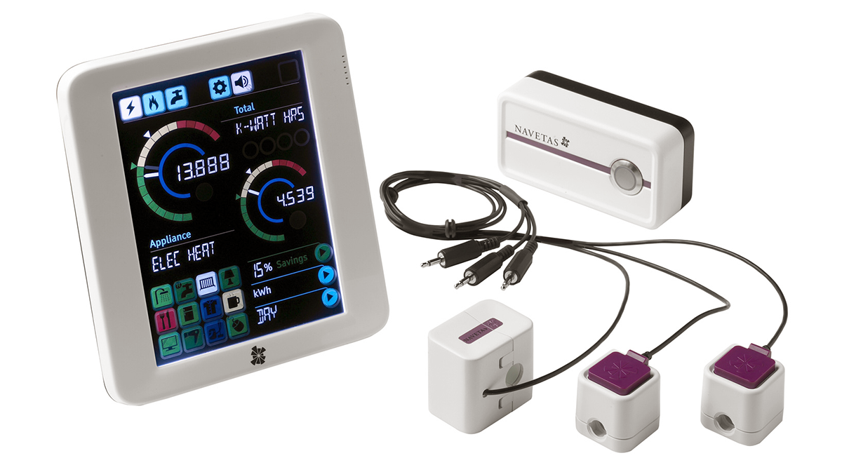 The product range: Modules to attach to existing electricity /gas supplies, plus consumer display