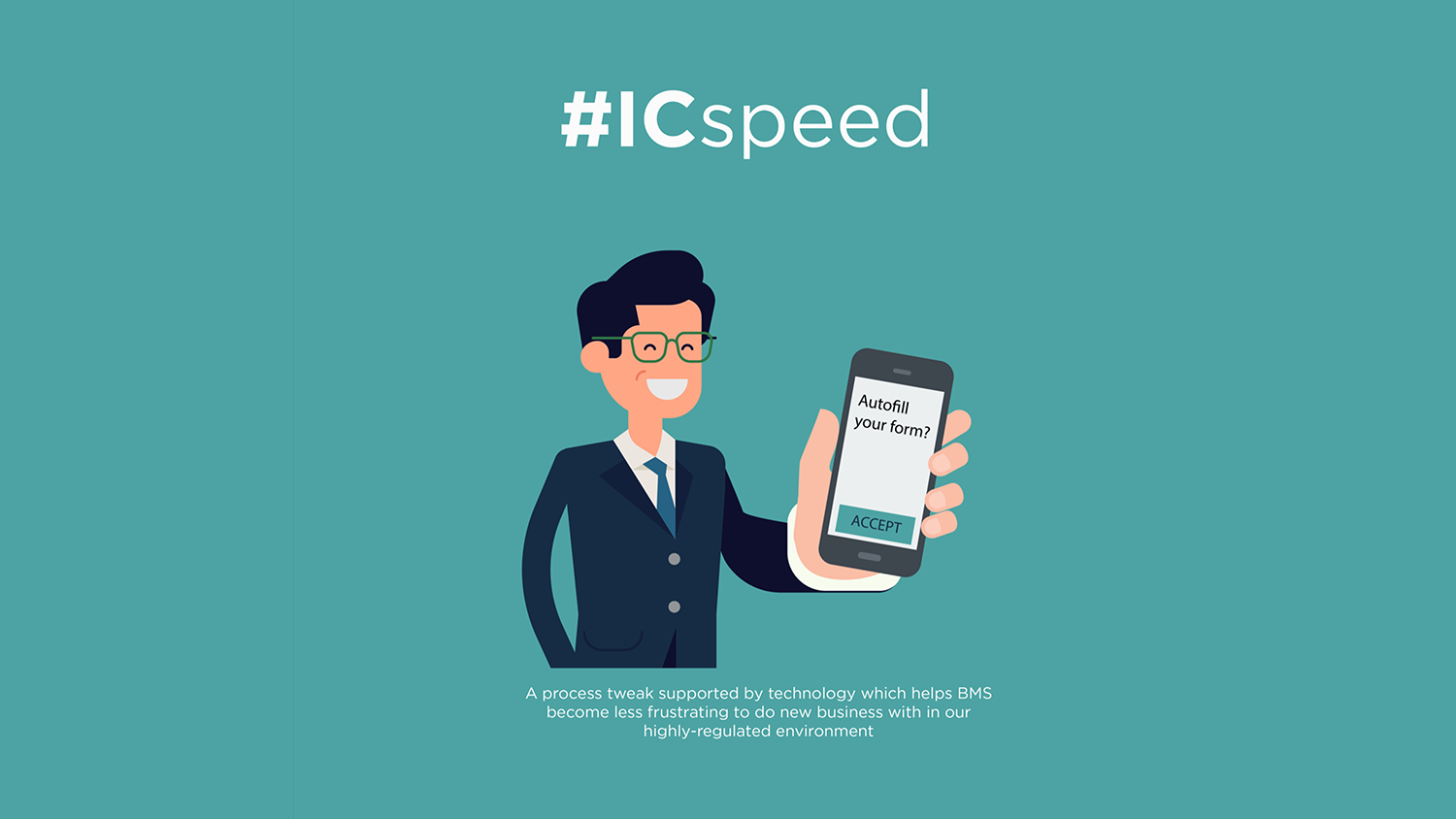 This concept provided a faster and more convenient way to onboard new clients during face-to-face meetings than is possible today, using mobile or tablet.