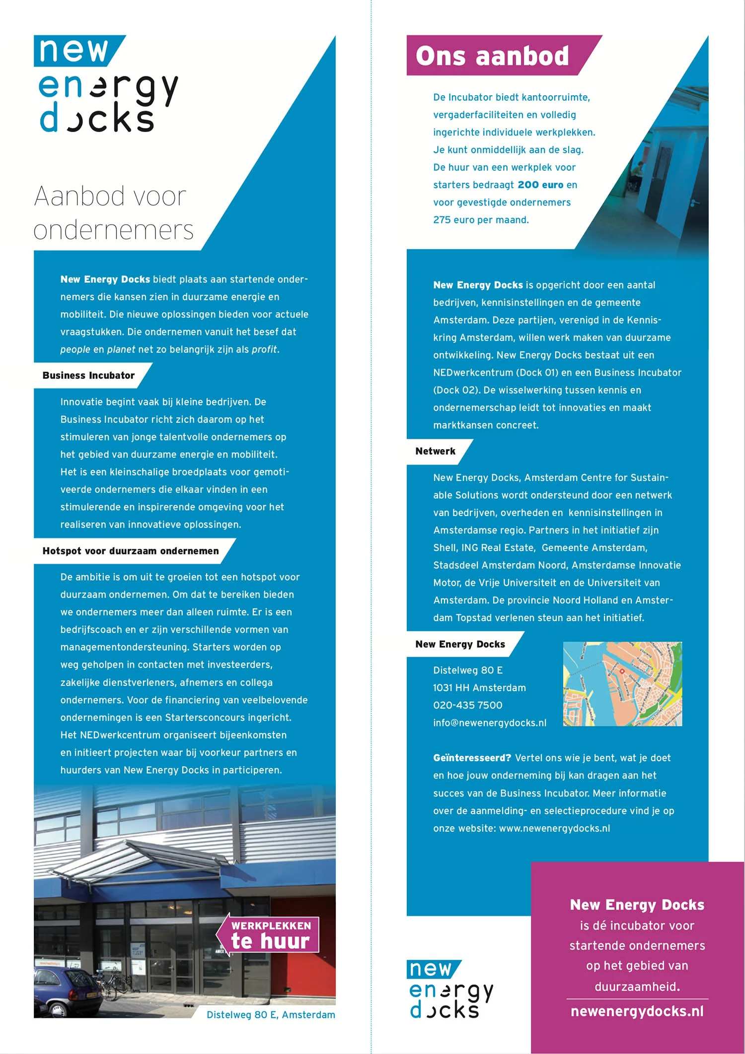 Flyer New Energy Docks (half A4)