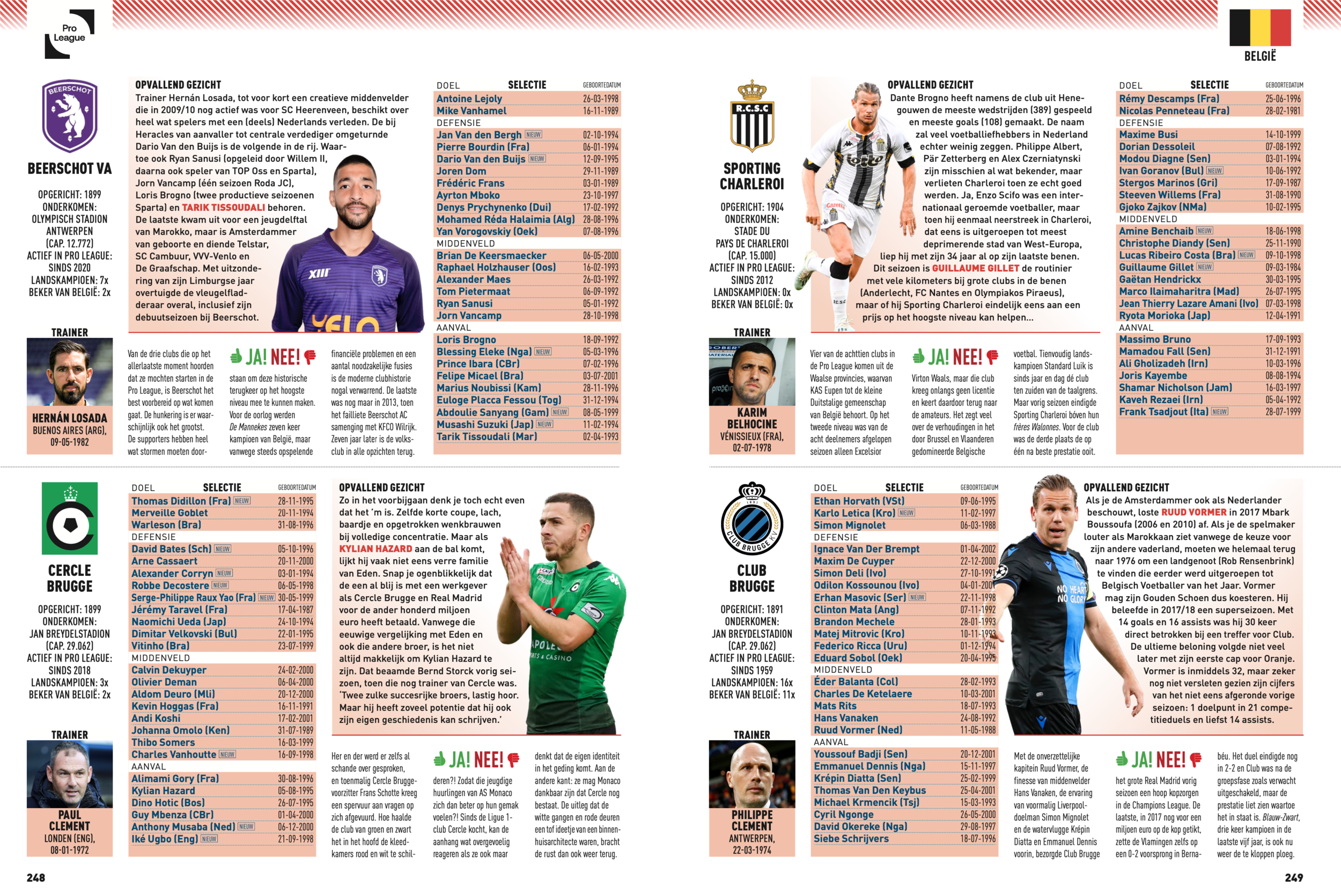 Voetbal International seizoengids 2020-2021 spread