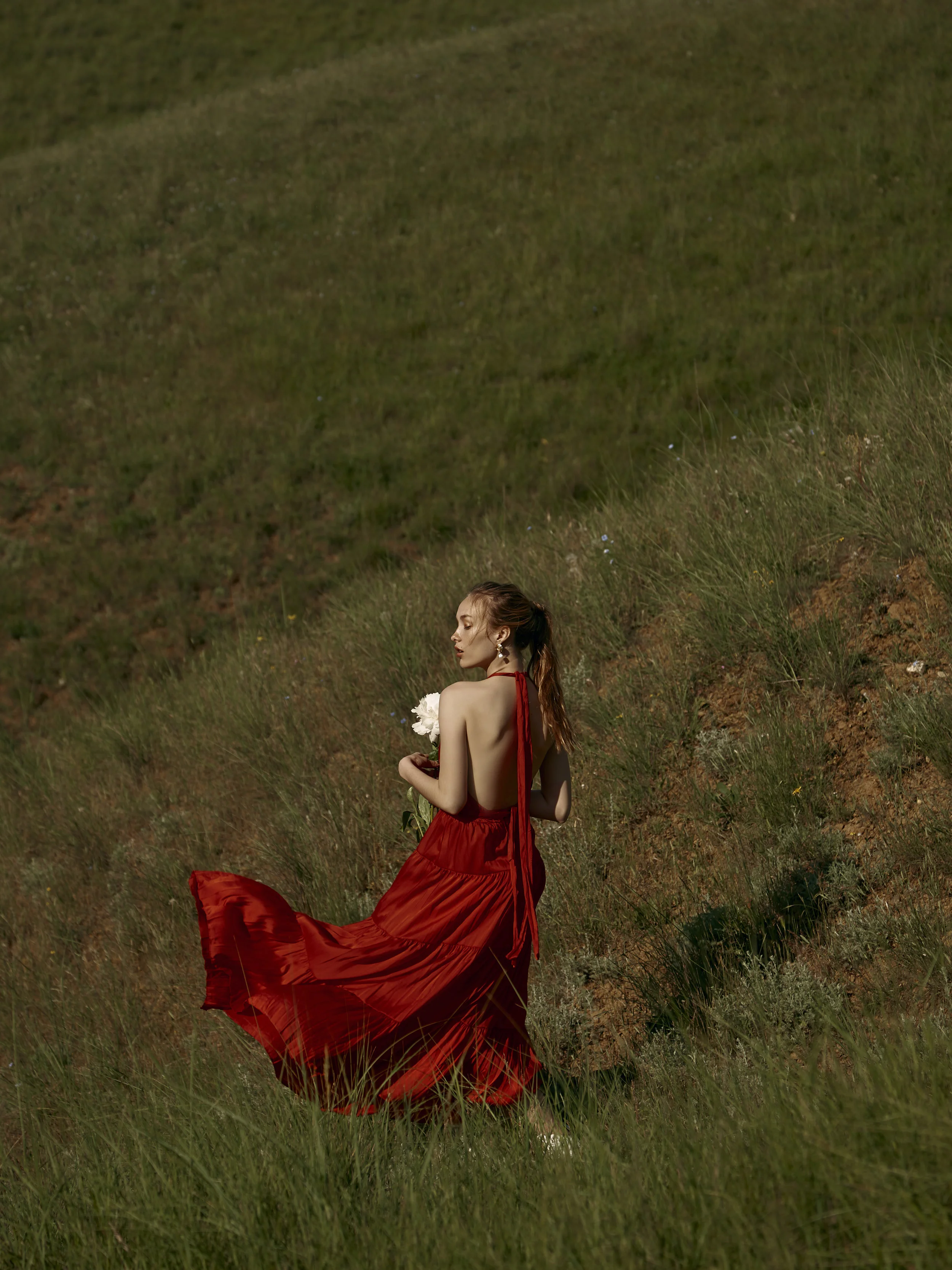 Dress ZARA Earrings KALINKA JEWELRY Shoes H&amp;M