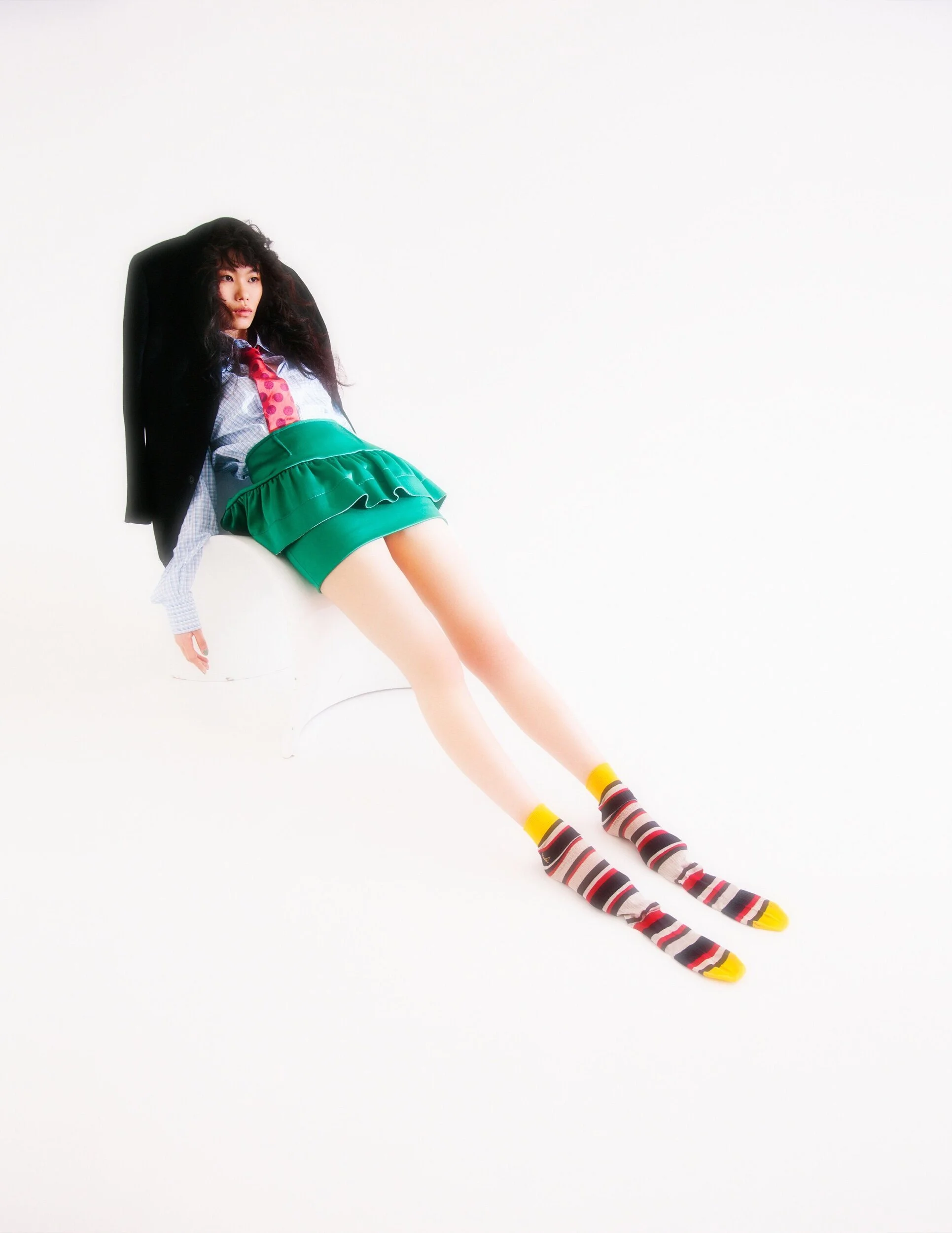 Jacket - Calvin Klein Shirt - Lacoste Skirt - Marni Tie - Paul smith Socks - Vivienne Westwood