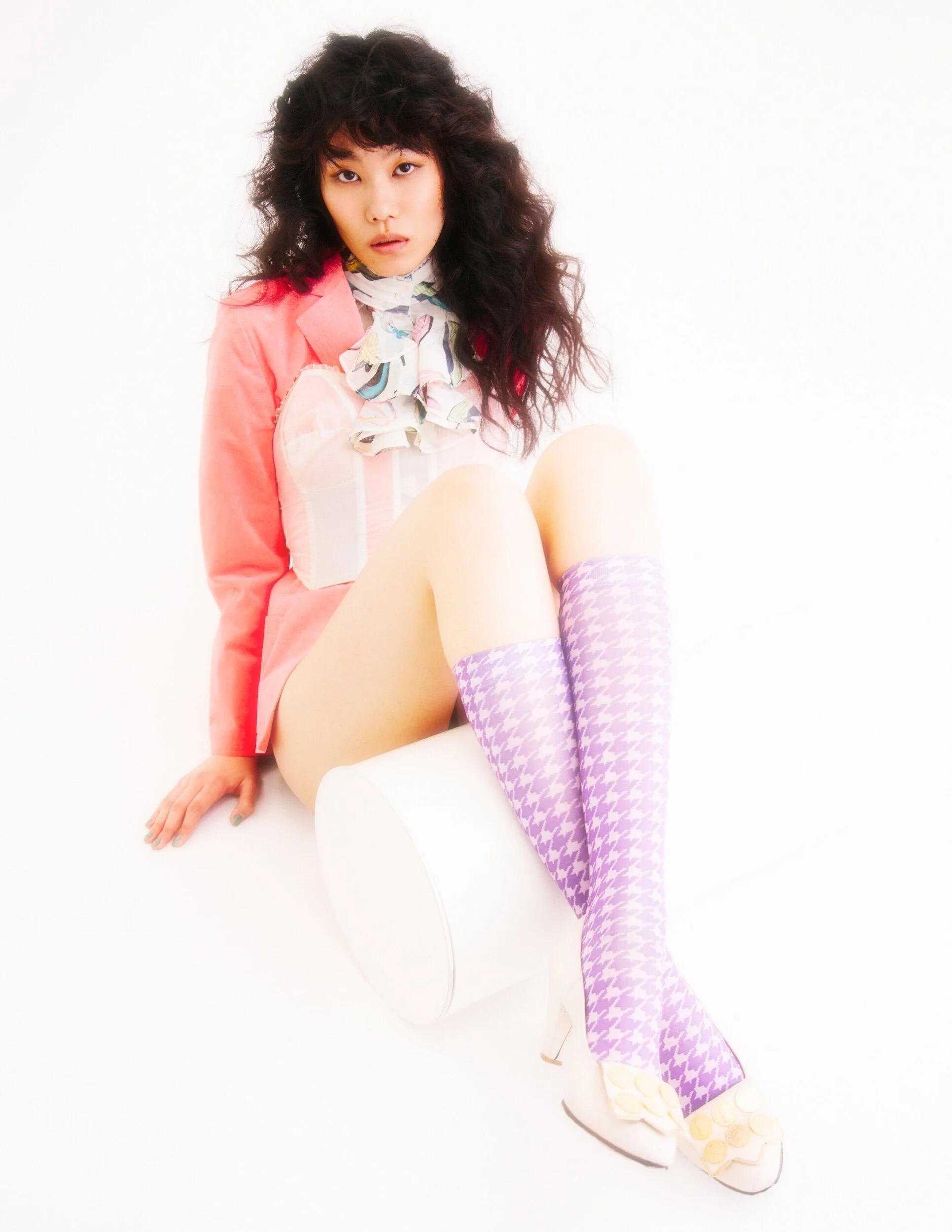 Jacket - ULTRASUEDE Shirt - CHANEL Tops - Stylist own Pant - Otoe Shoes - THEATREPRODUCTS Socks - Stylist own