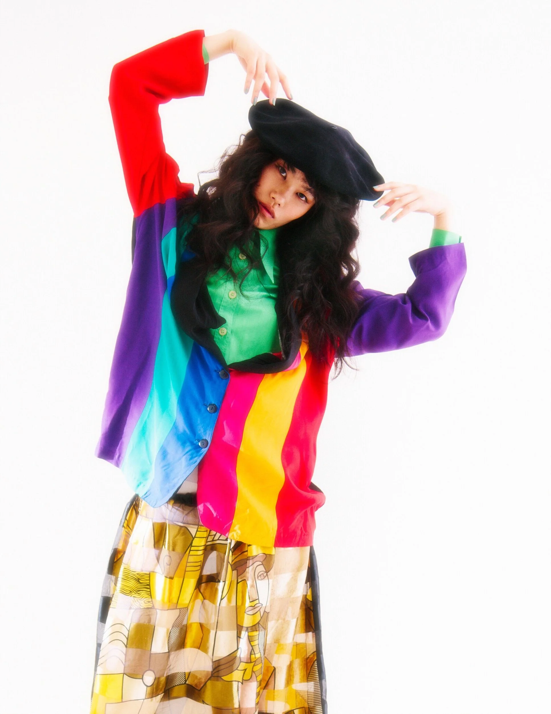 Jacket - ULTRASUEDE Shirt - CHANEL Tops - Stylist own Pant - Otoe Shoes - THEATREPRODUCTS Socks - Stylist own