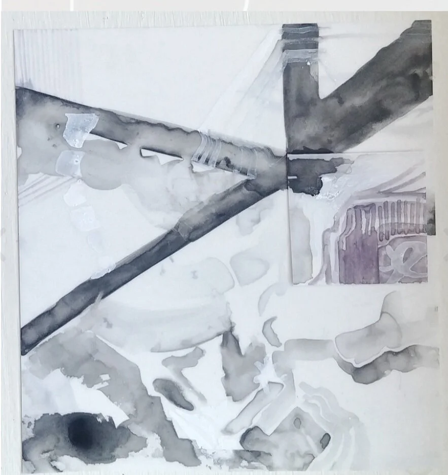 Some sorting OutSienna Henson, 2020, gouache on YUPO Translucent Paper, 5x7 in.