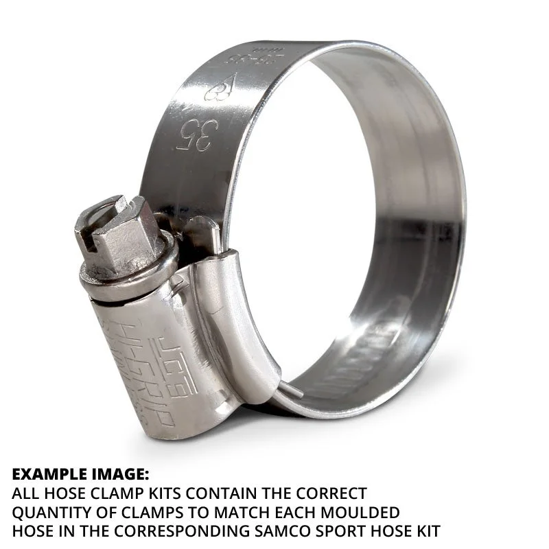 Beta 300 RR (2T) 2020–2025 Samco Sport Thermostat Bypass Stainless Steel Radiator Hose Clamp Kit