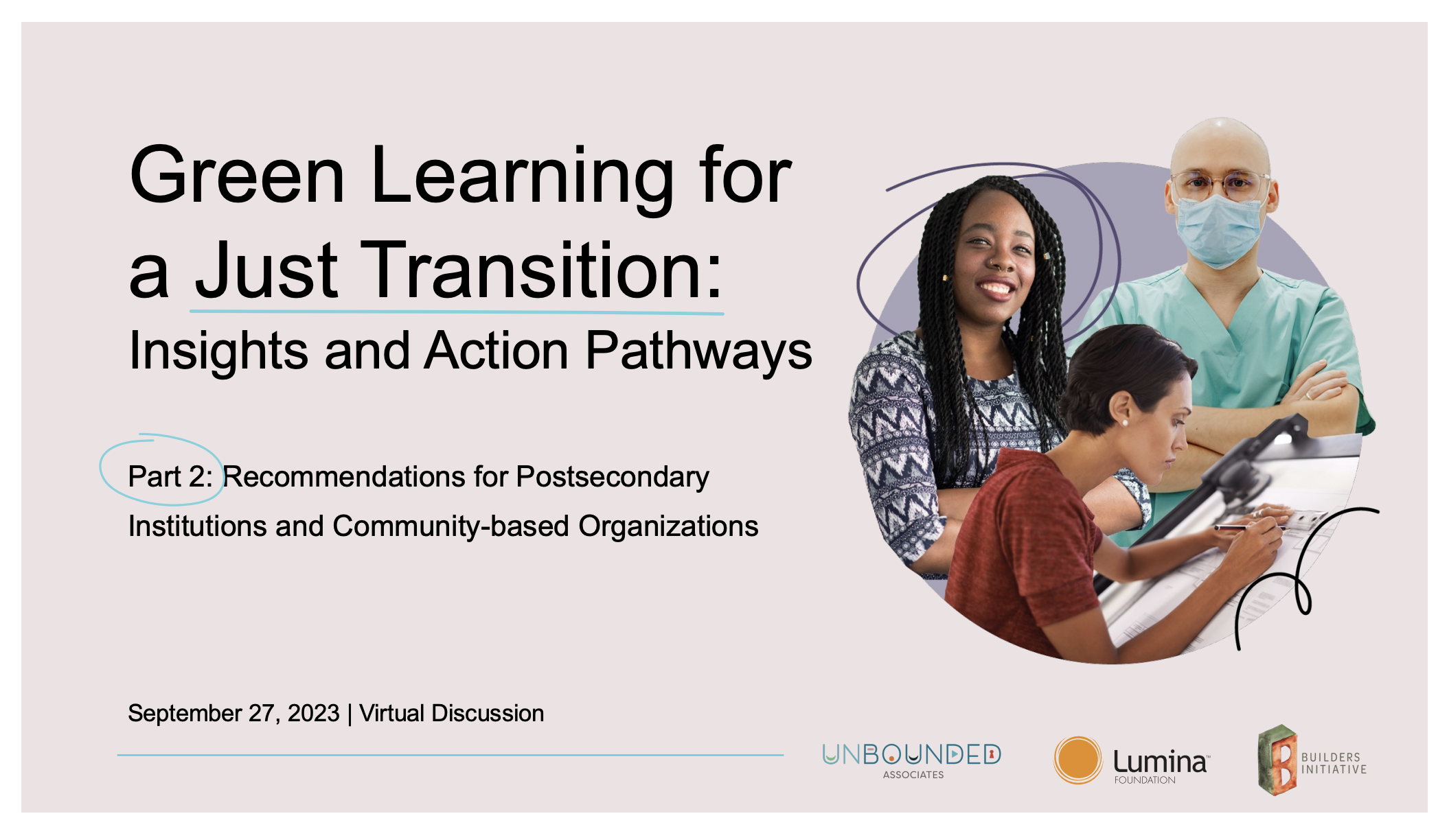 New Green Learning Agenda: Part 2 Launch Slides